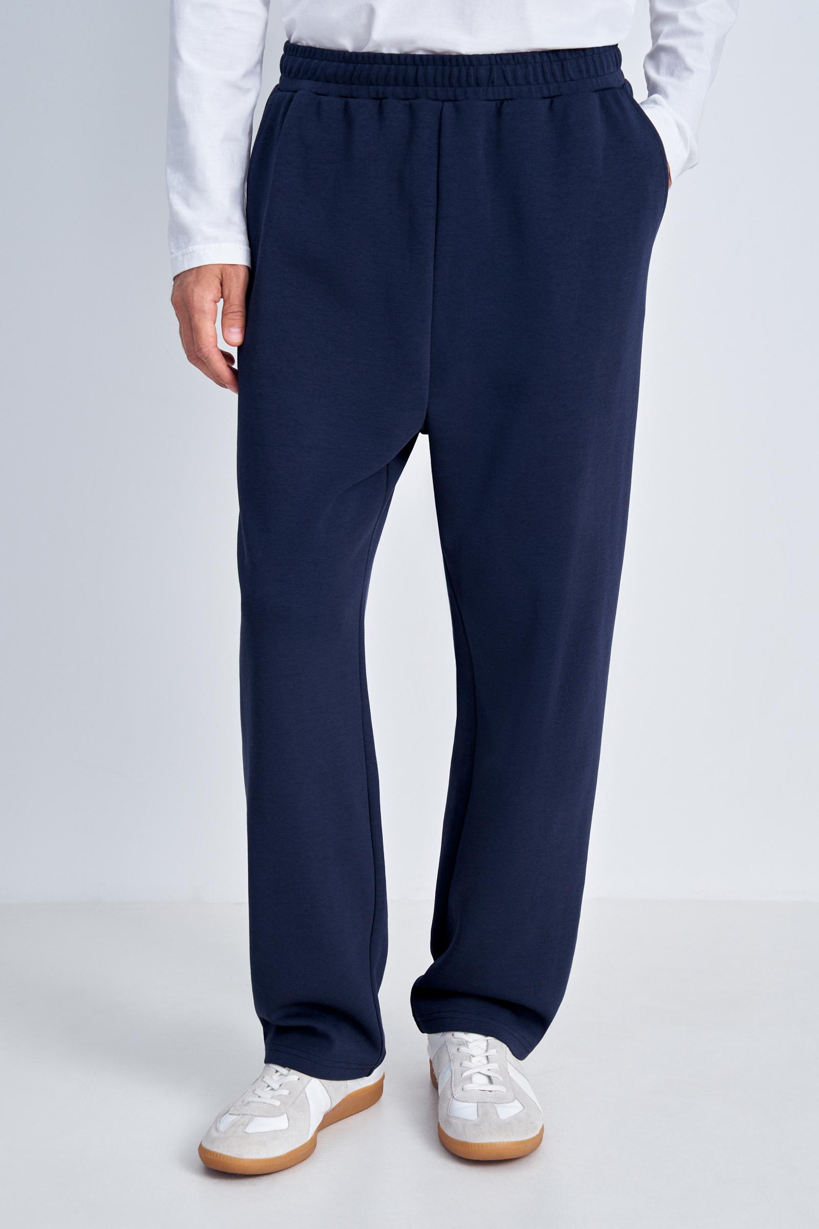 

Спортивные брюки свободного силуэта на высокой посадке, 101 cosmic blue, Спортивные брюки свободного силуэта на высокой посадке