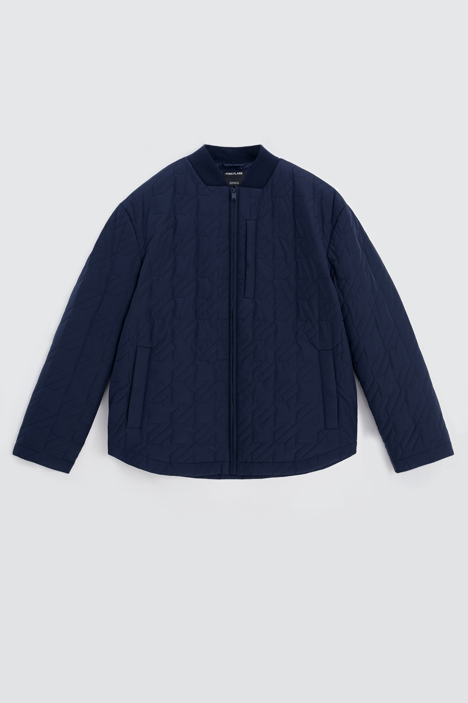 

Утепленная стеганая куртка с воротником-стойкой, 101 cosmic blue, Утепленная стеганая куртка с воротником-стойкой