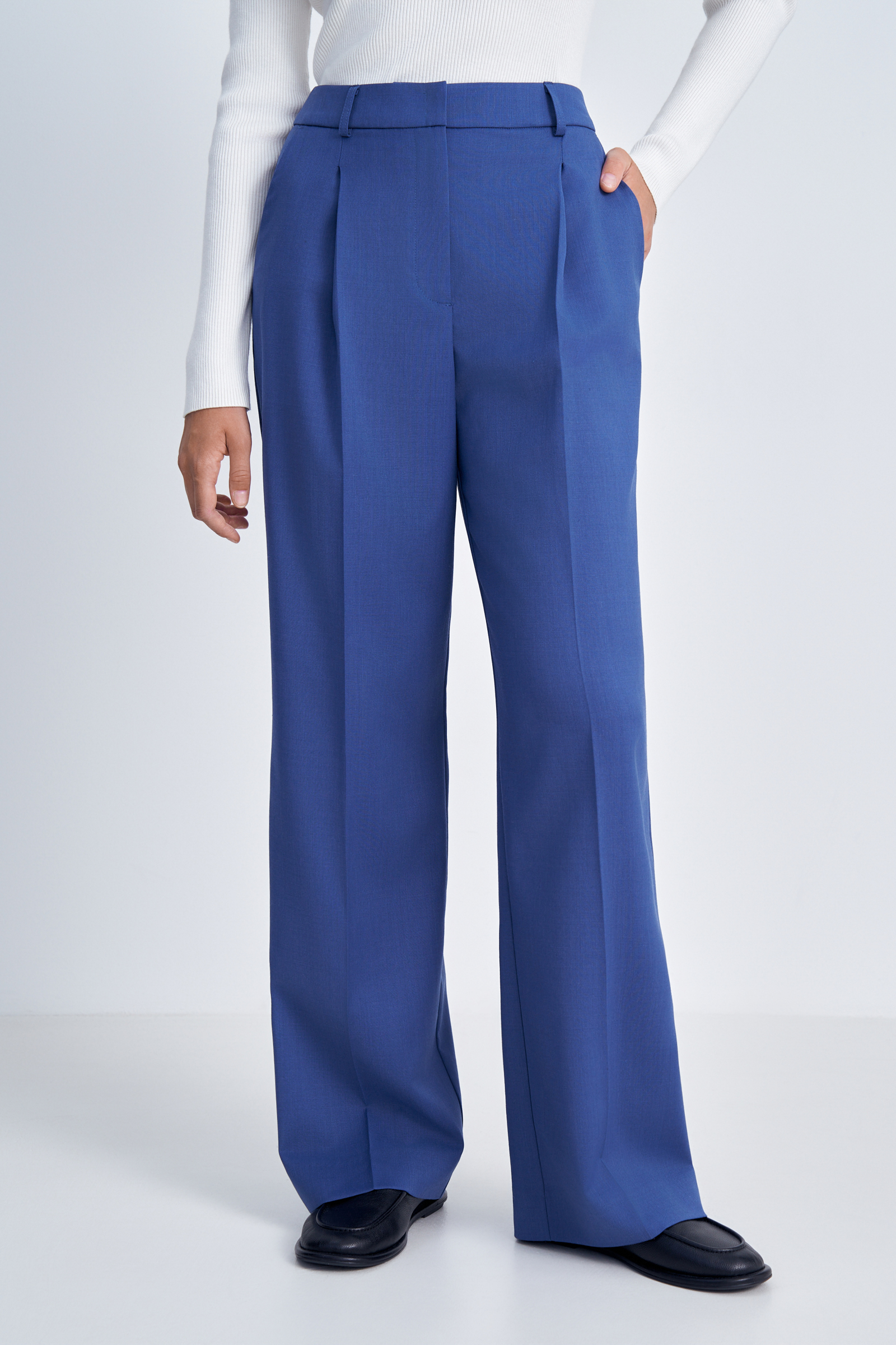 

Брюки из шерсти и лайкры, 186 coronet blue, Брюки из шерсти и лайкры