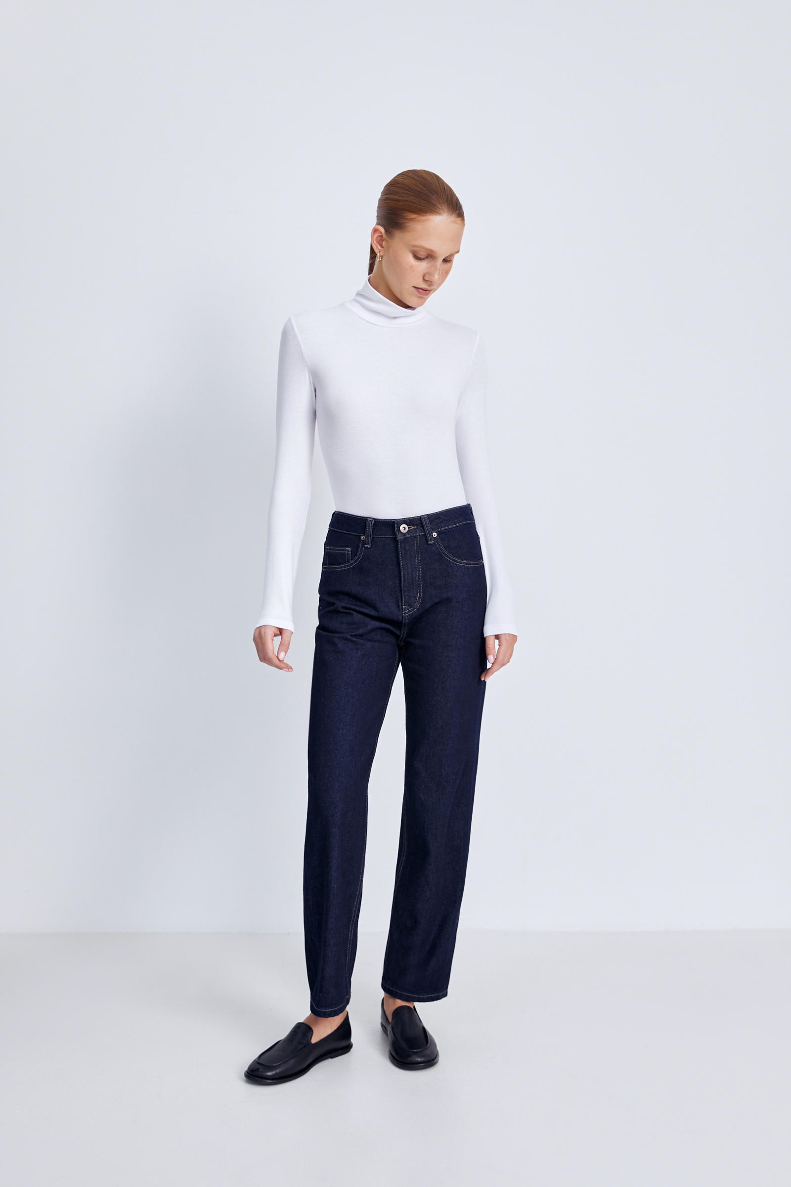 Джинсы straight fit женские