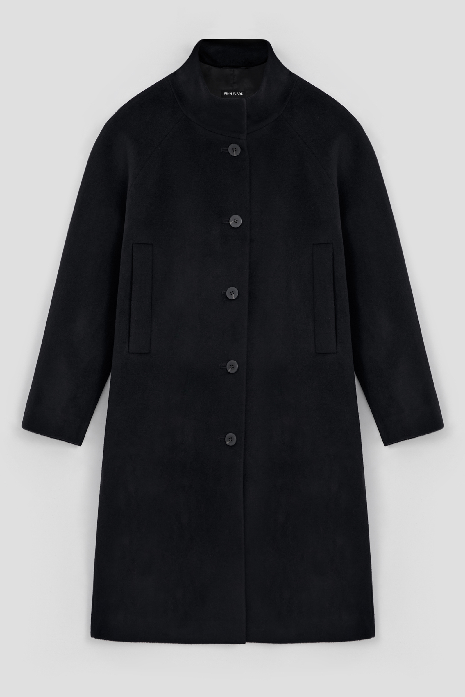 

Пальто из шерсти и шелка, 200 black, Пальто из шерсти и шелка