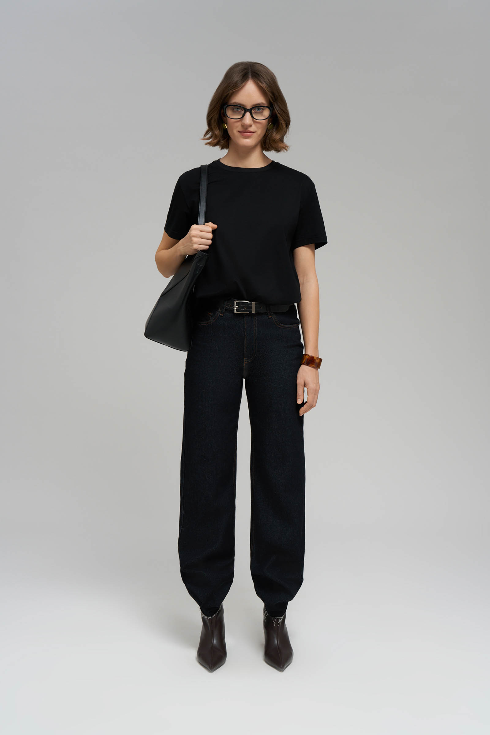 

Футболка из мерсеризованного хлопка, 200 black, Футболка из мерсеризованного хлопка