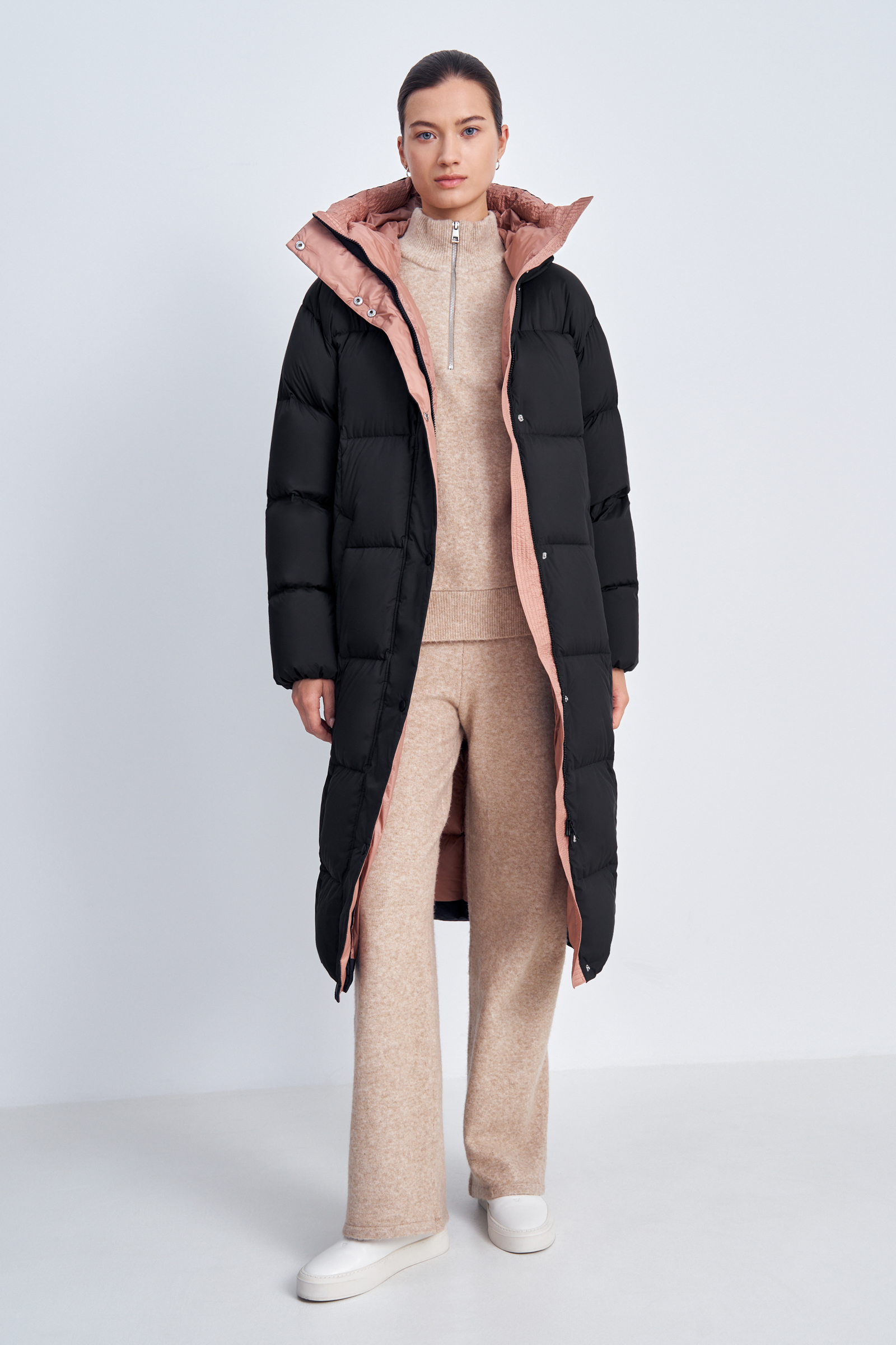 Пуховое пальто Finn Flare, черный, арт. FAE110183