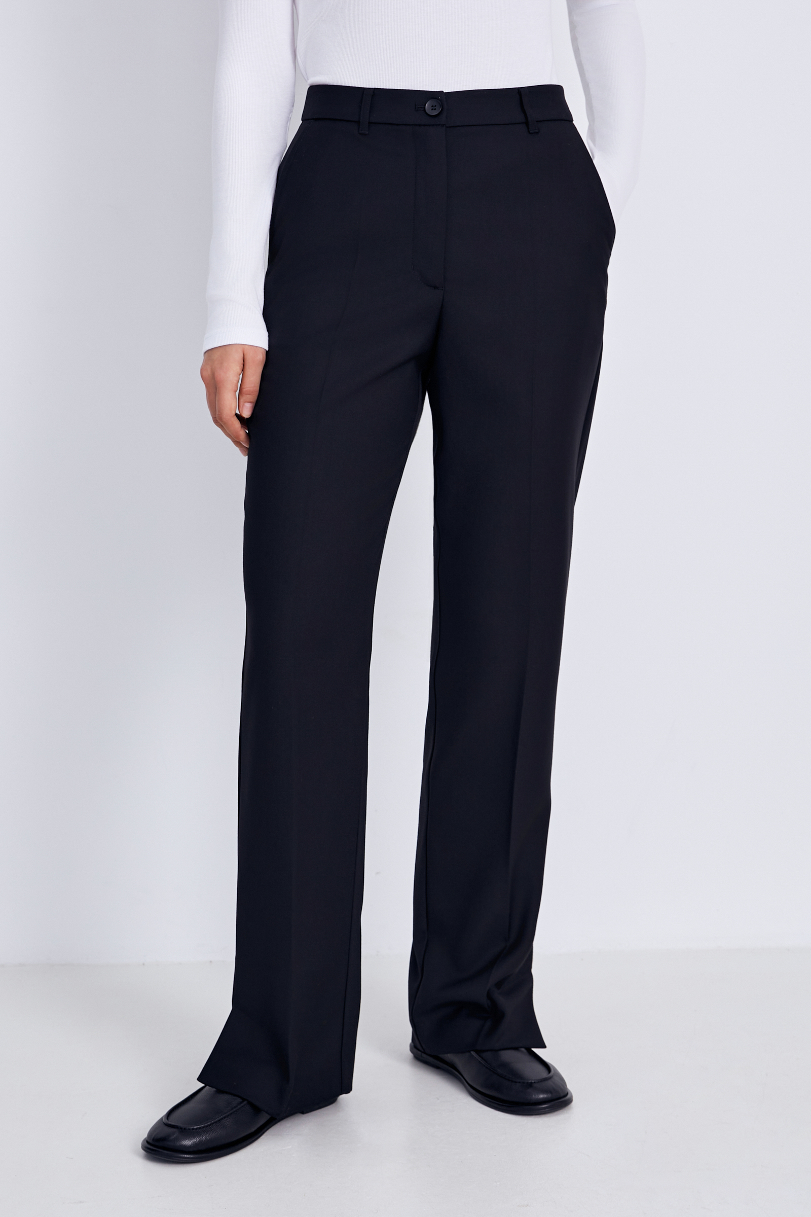 

Брюки с разрезами, 200 black, Брюки с разрезами