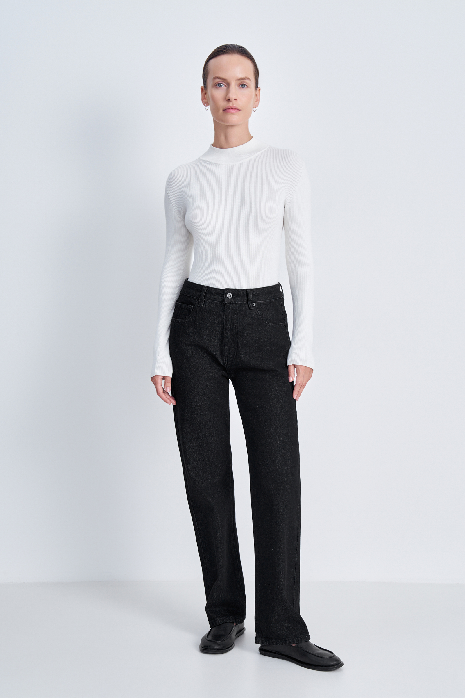 Джинсы straight fit женские