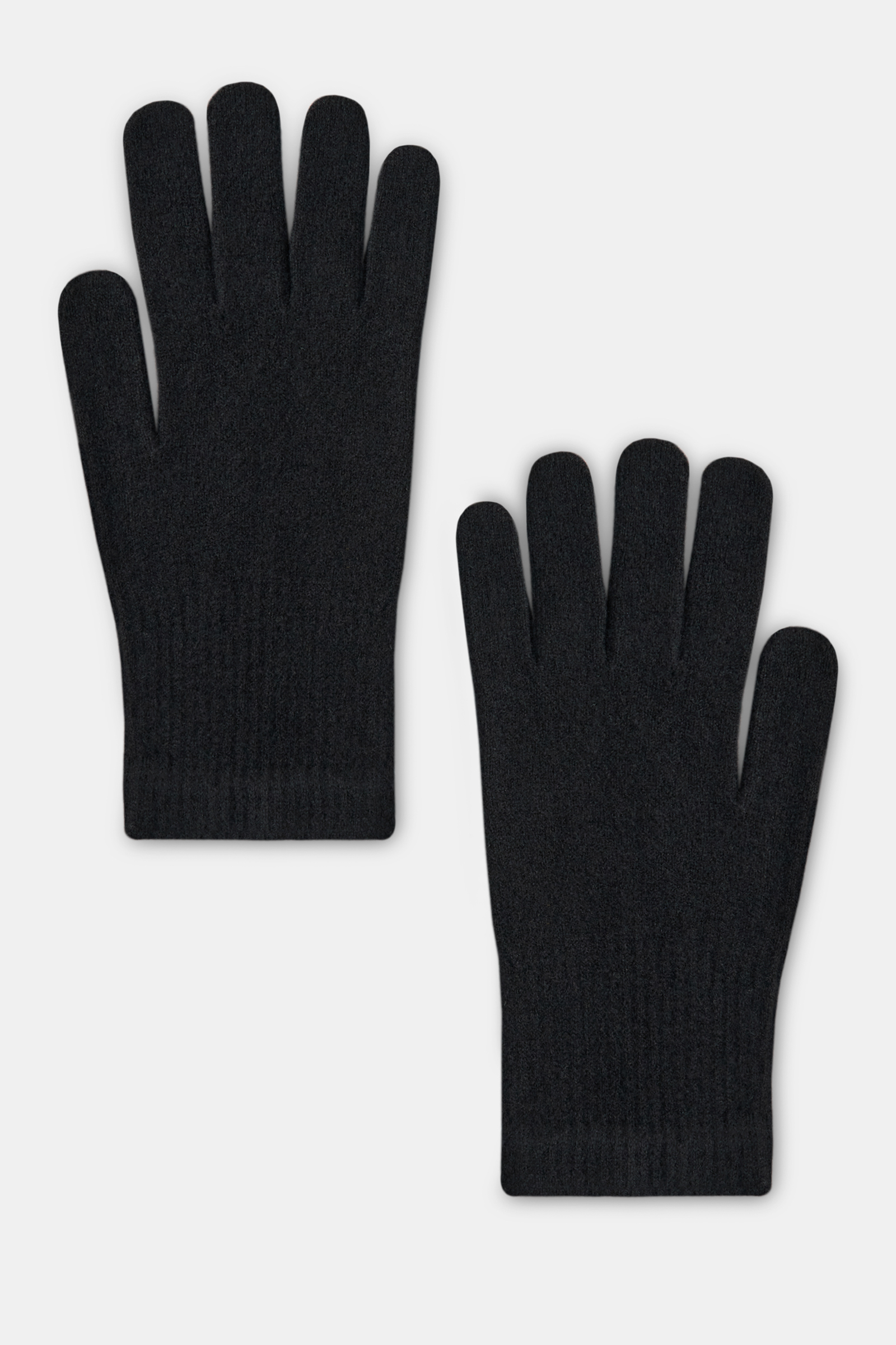 Вязаные перчатки Finn Flare, черный, арт. FAE211101