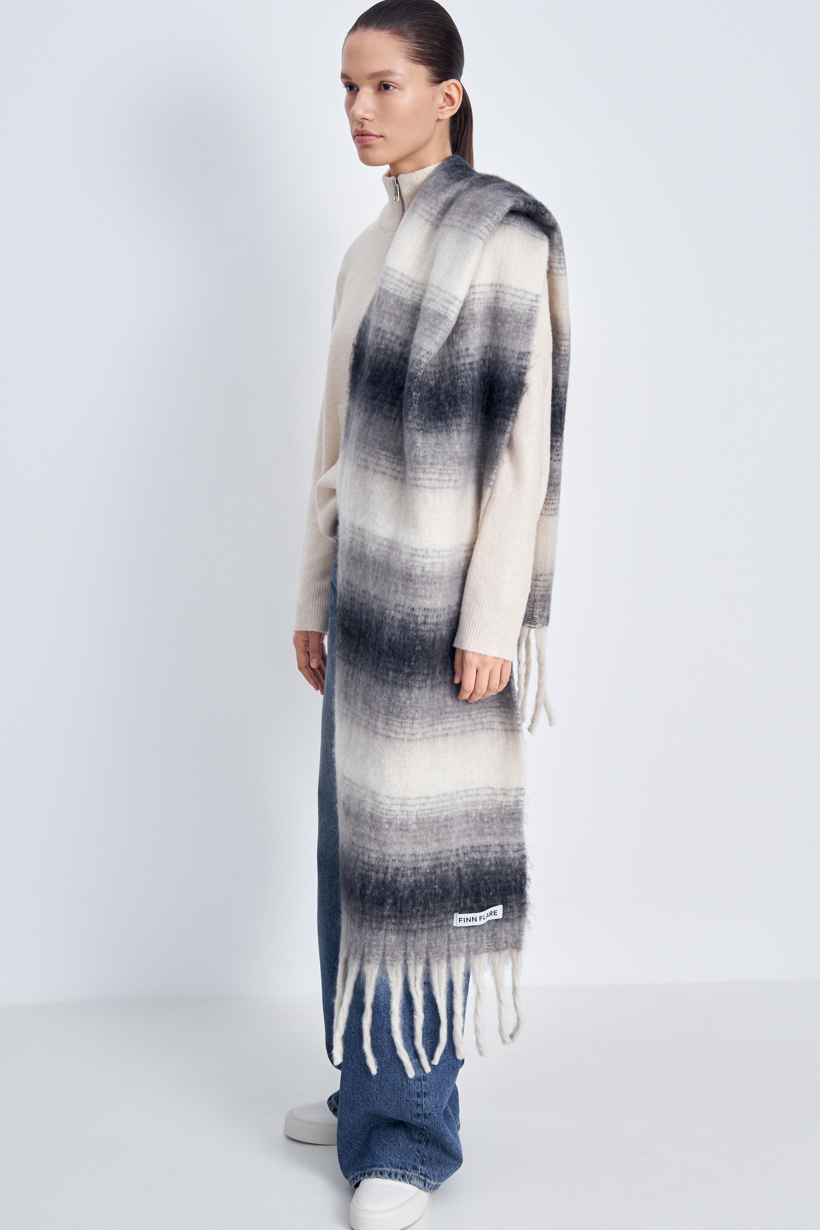 Шарф в полоску