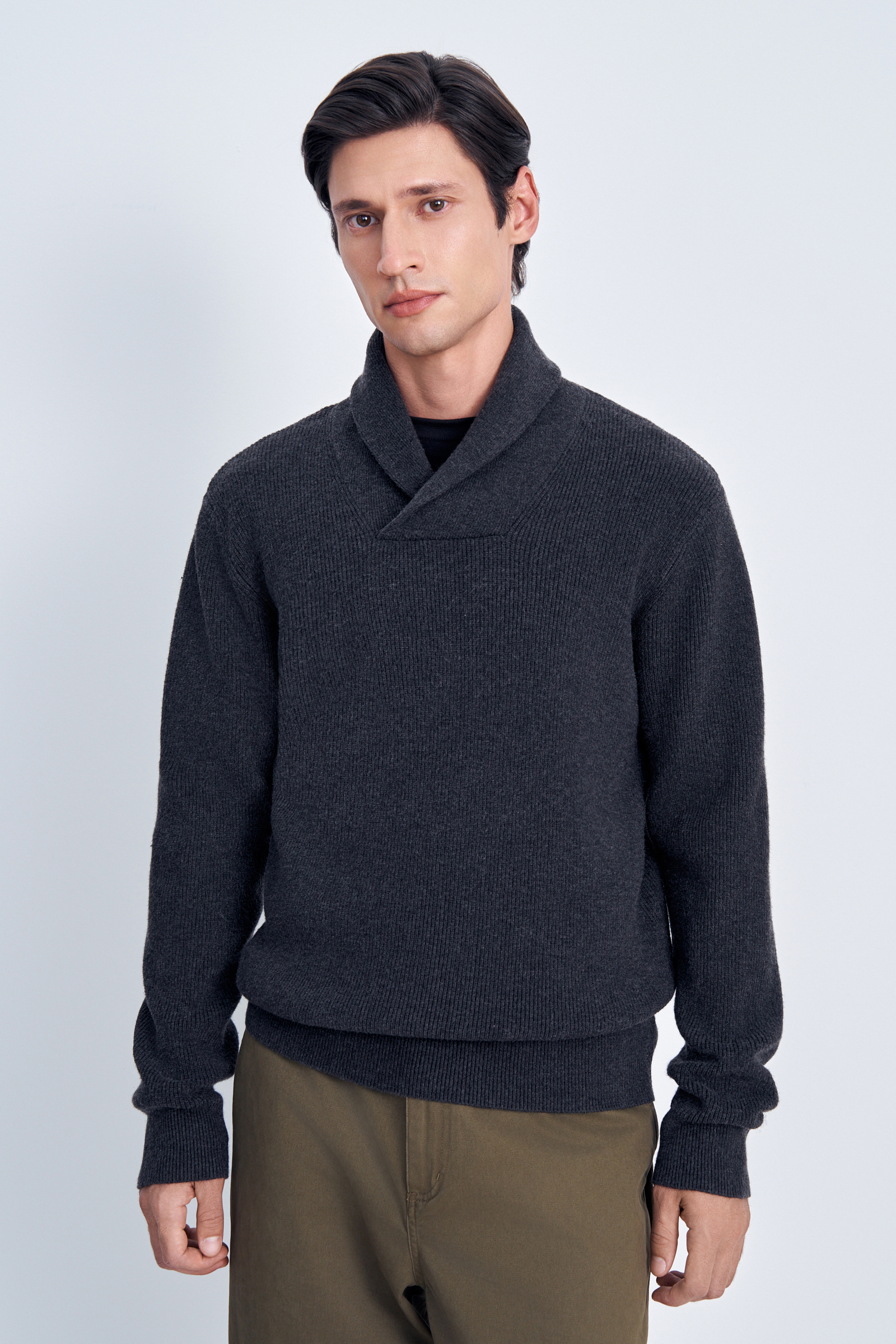 Джемпер Finn Flare с воротником-стойкой, серый, арт. FAE21100