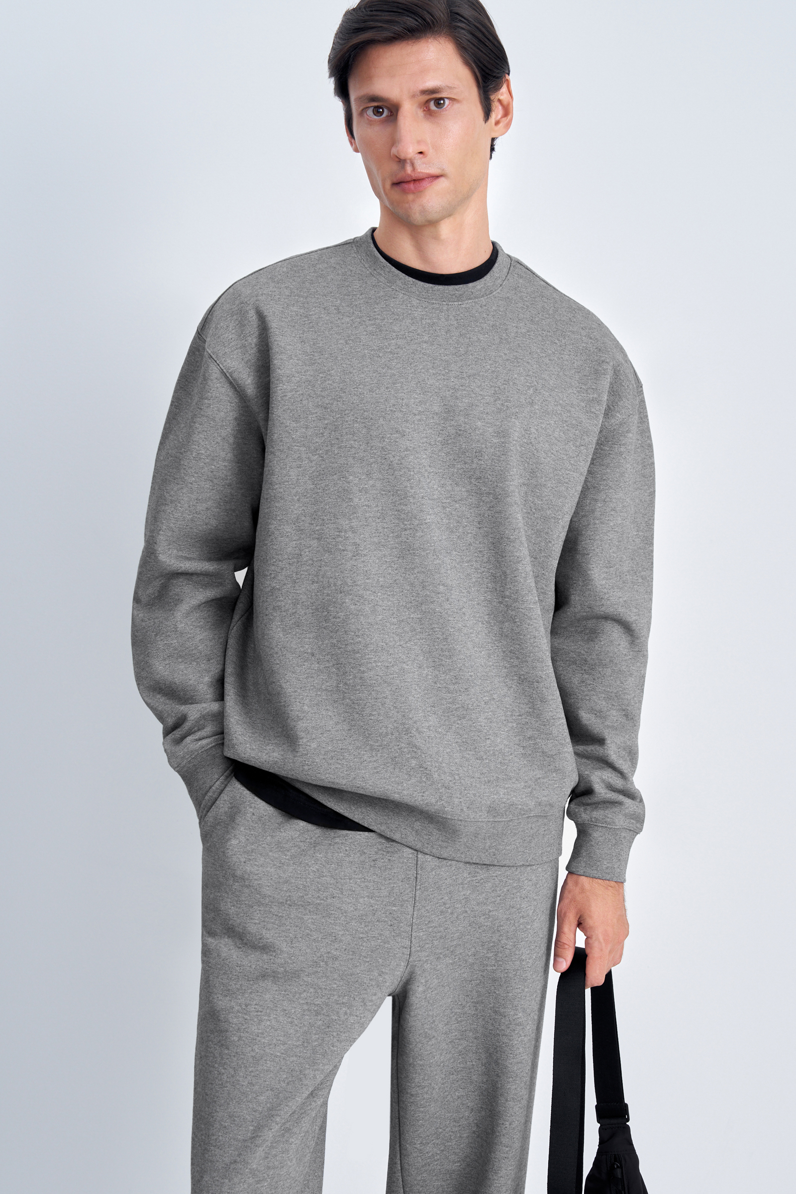 Толстовка из хлопка свободного кроя