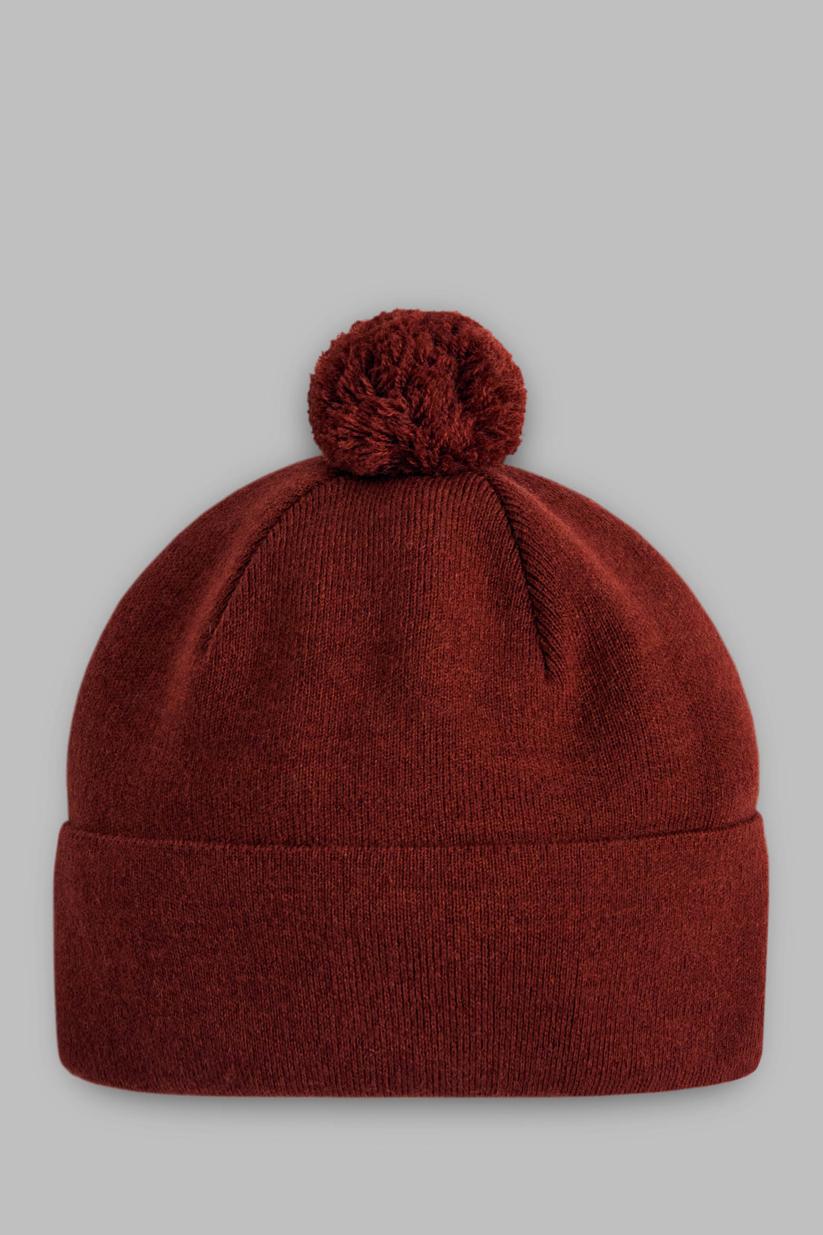 

Вязаная шапка с помпоном, 309 crimson, Вязаная шапка с помпоном