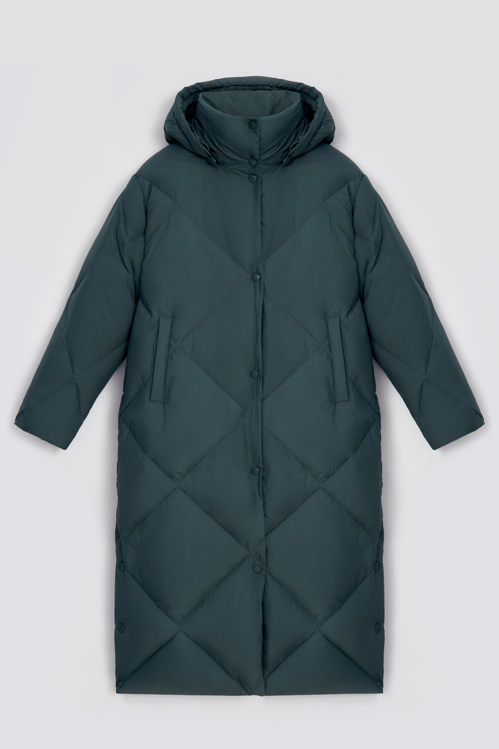 

Пуховое пальто с воротником-стойкой и капюшоном, 709 cornstalk, Пуховое пальто с воротником-стойкой и капюшоном