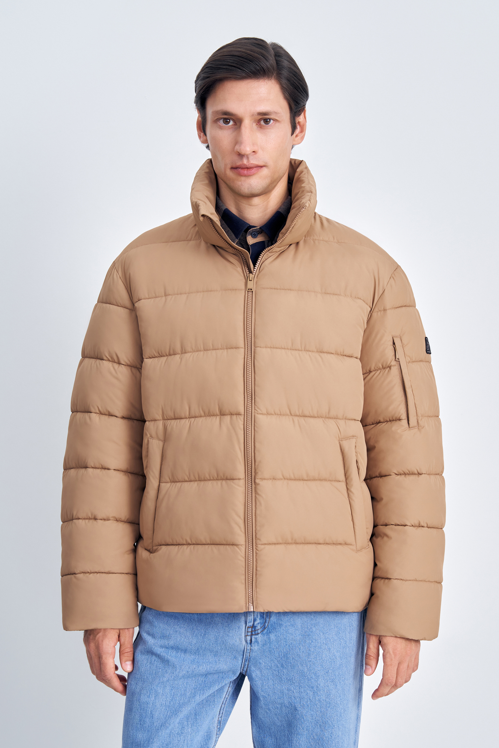 

Утепленная стеганая куртка со съемным капюшоном, 626 cinnamon, Утепленная стеганая куртка со съемным капюшоном