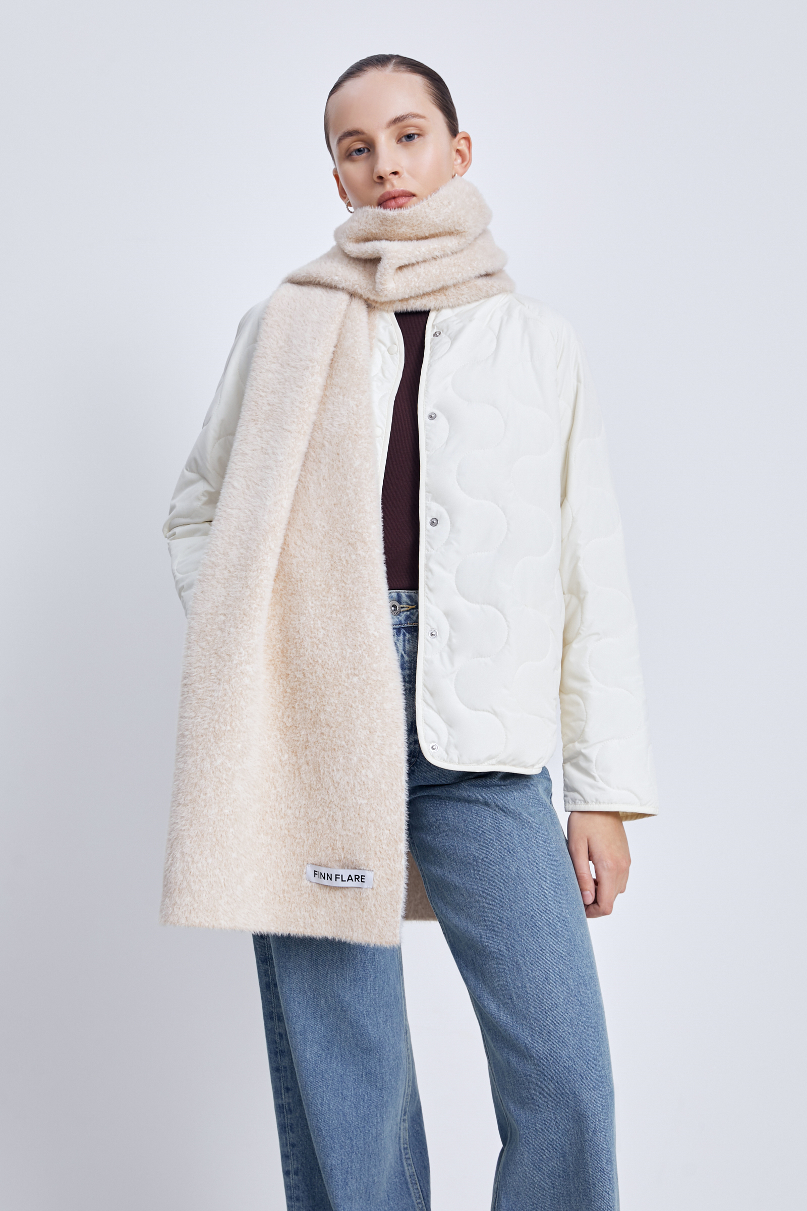 Пушистый шарф