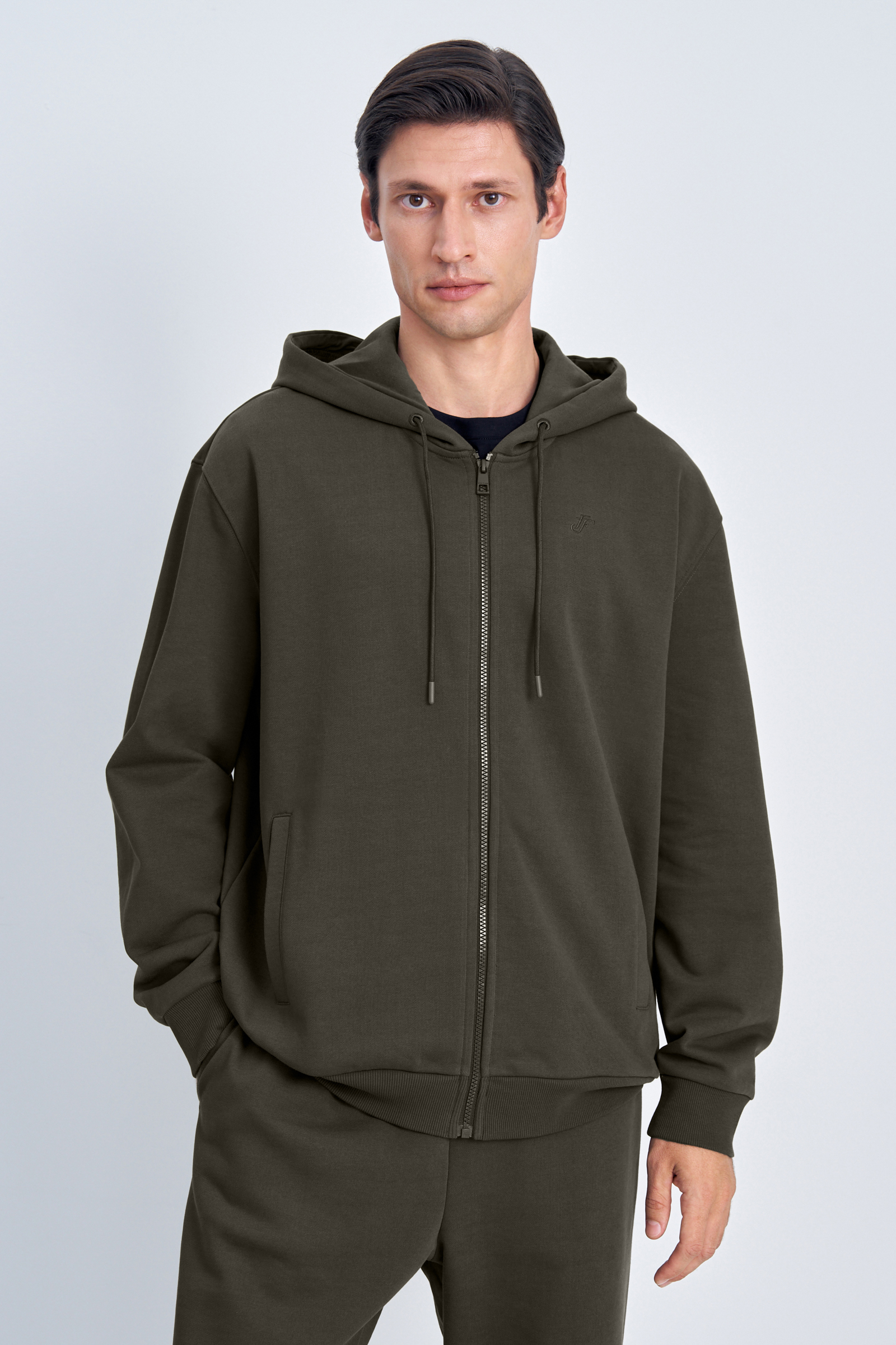 Худи на молнии с капюшоном