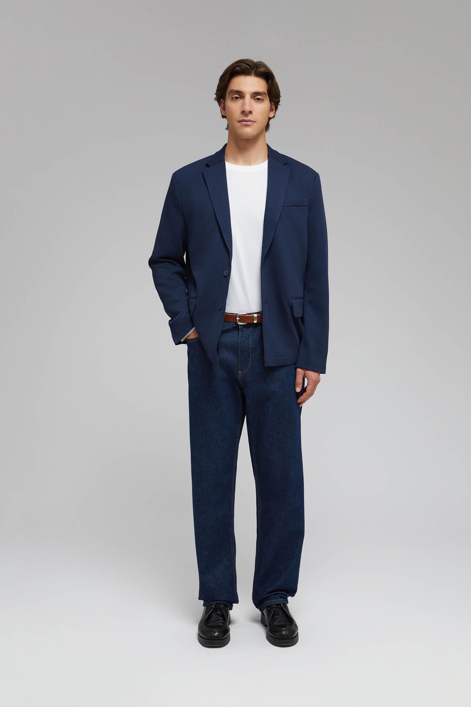 Однобортный пиджак с хлопком 6990₽