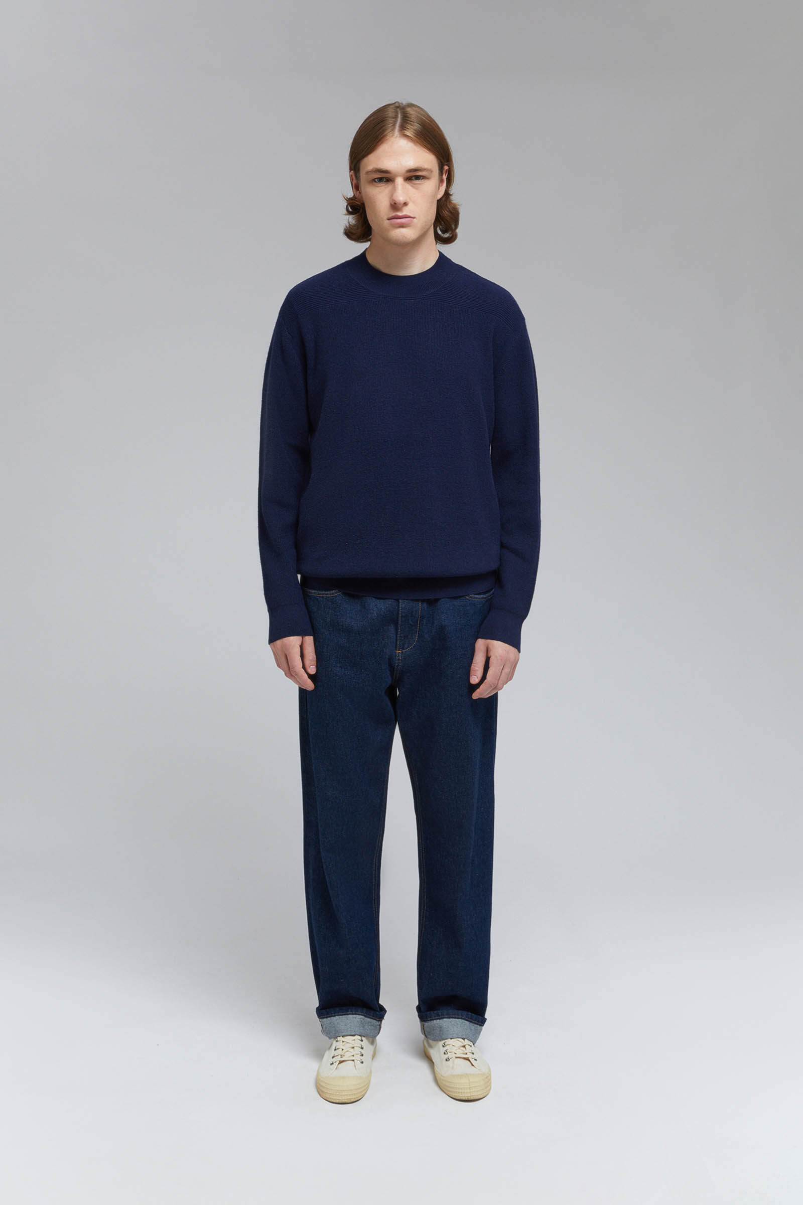 

Свитер с шерстью и кашемиром, 101 cosmic blue, Свитер с шерстью и кашемиром