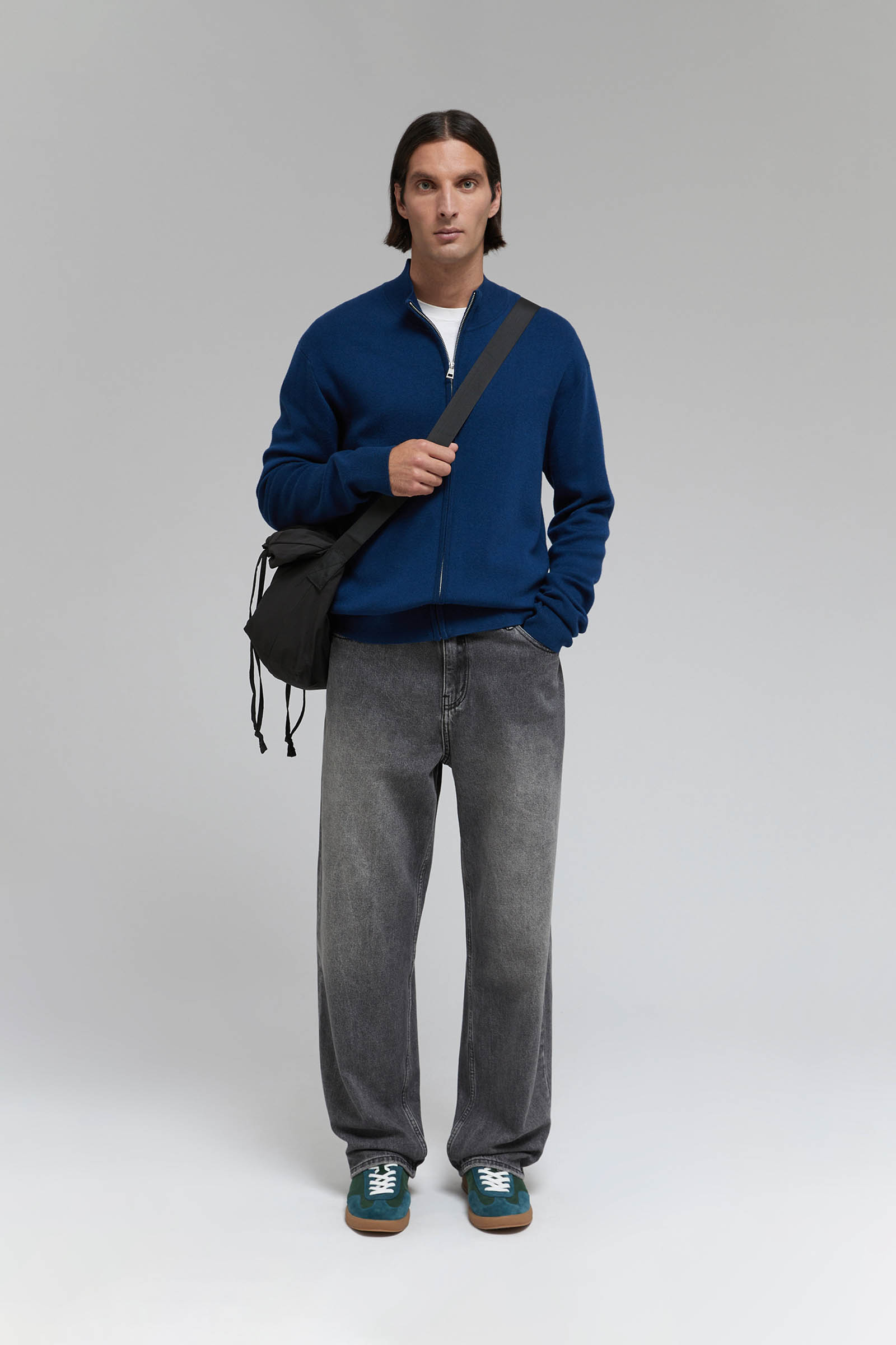 Кардиган FINN FLARE с шерстью на молнии, 101 cosmic blue, арт. FAF21110