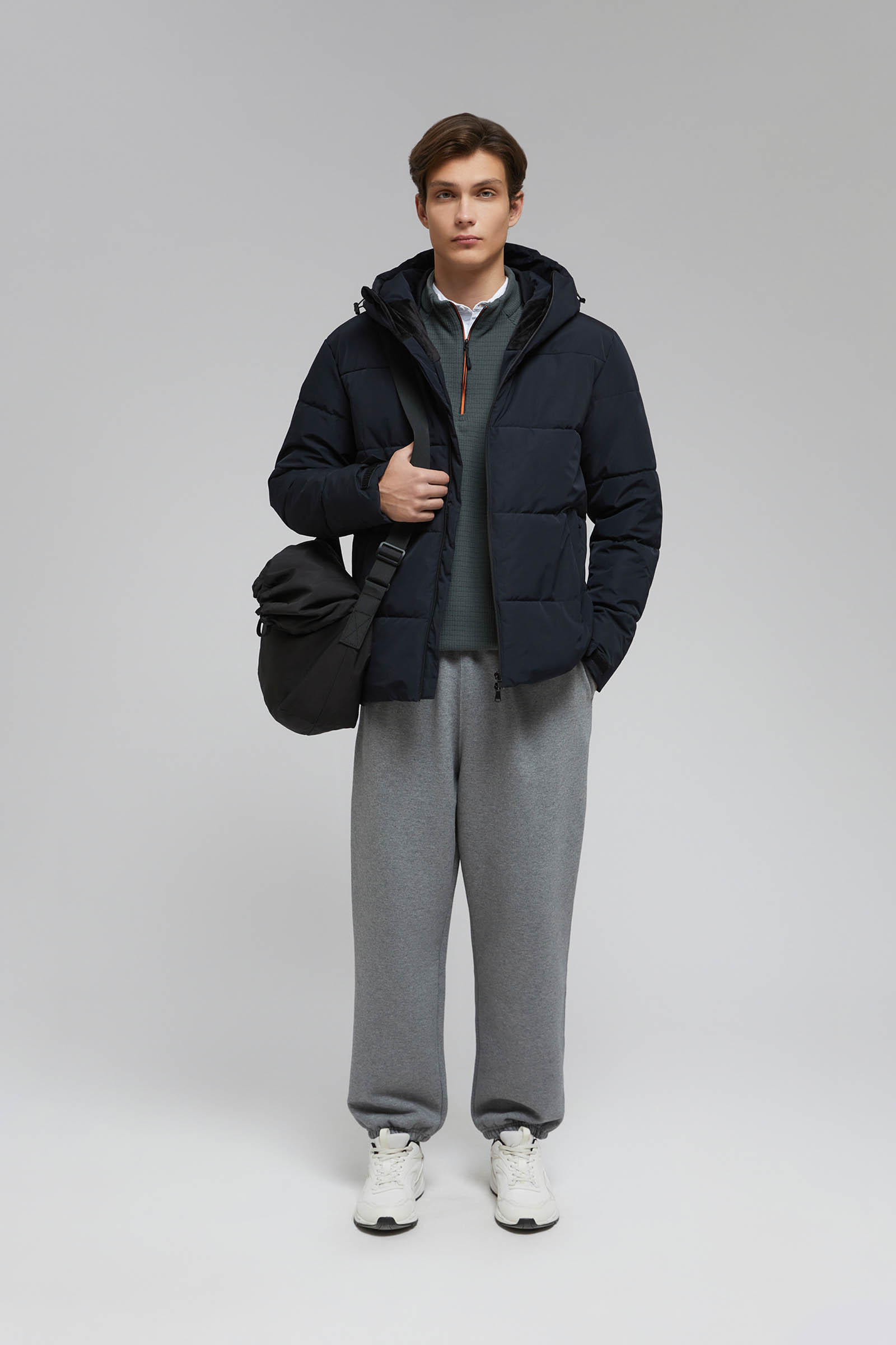 Стеганая куртка с капюшоном Finn Flare, синий, арт. FAF22006