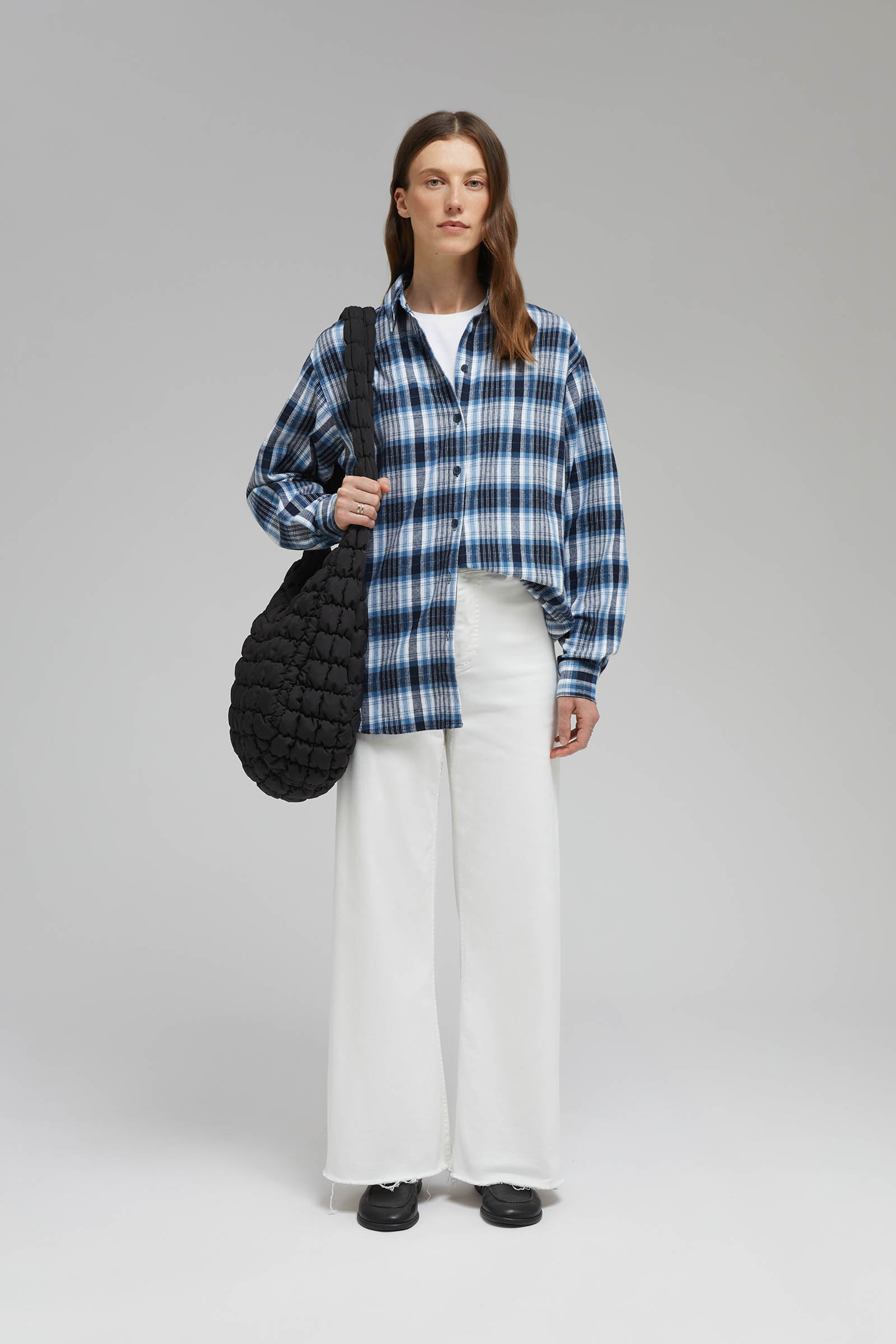 Фланелевая рубашка Finn Flare, синий, арт. FAF110103