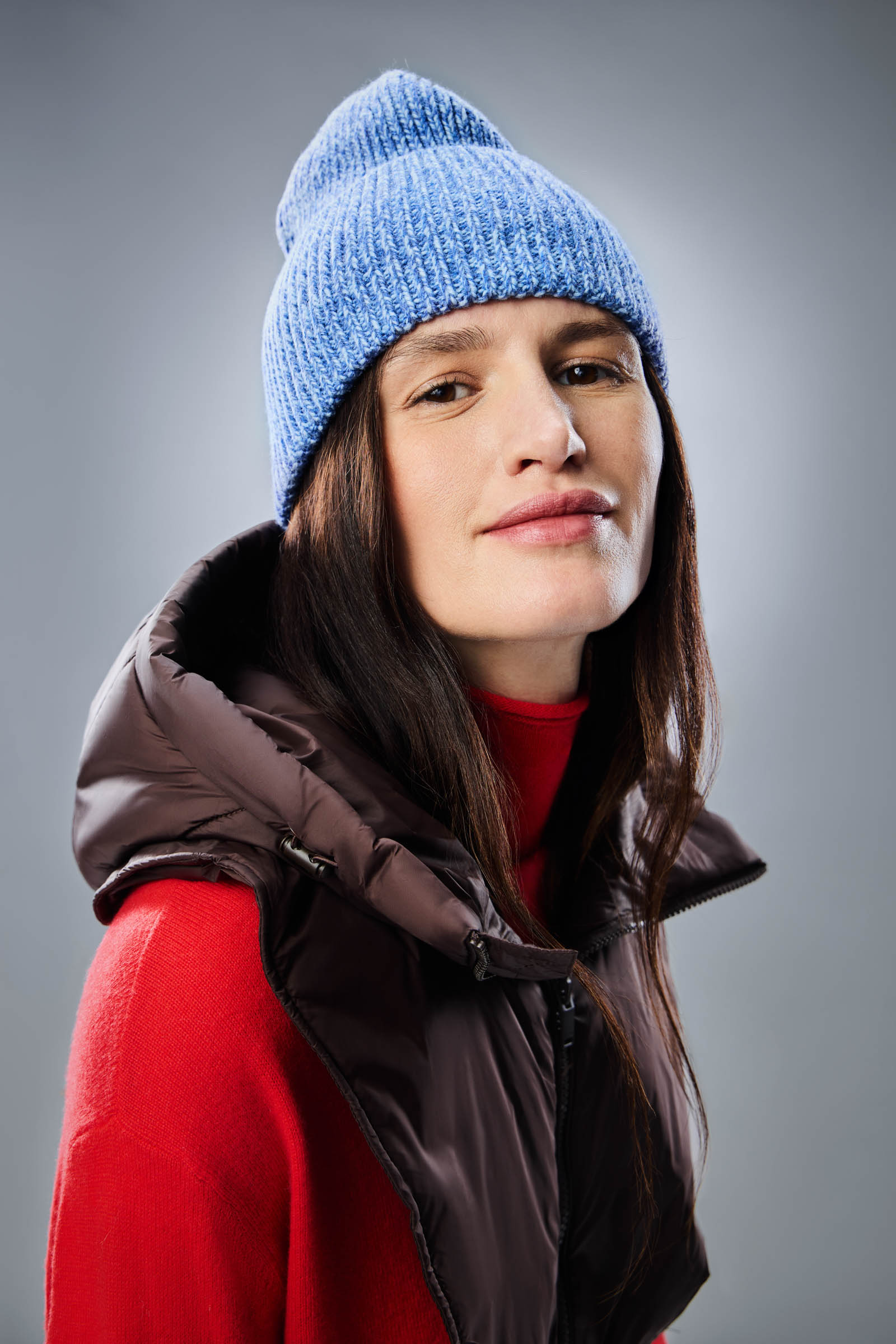 

Шапка бини из шерсти, 193 mc ultramarine, Шапка бини из шерсти