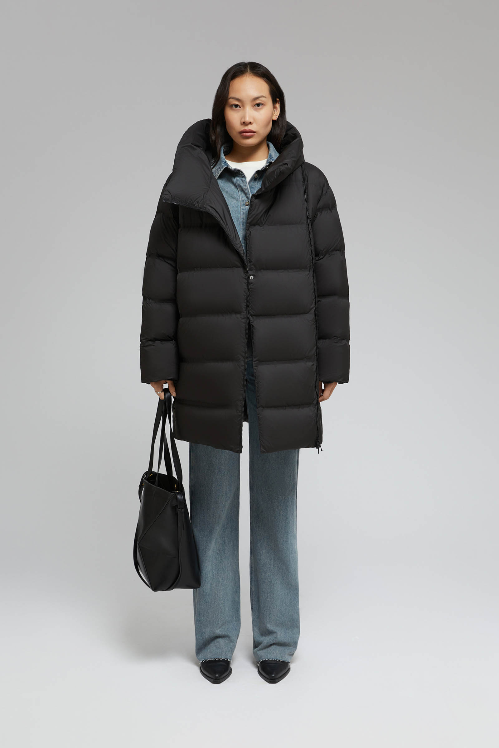 Стеганый пуховик Finn Flare, 200 black, арт. FAF11009