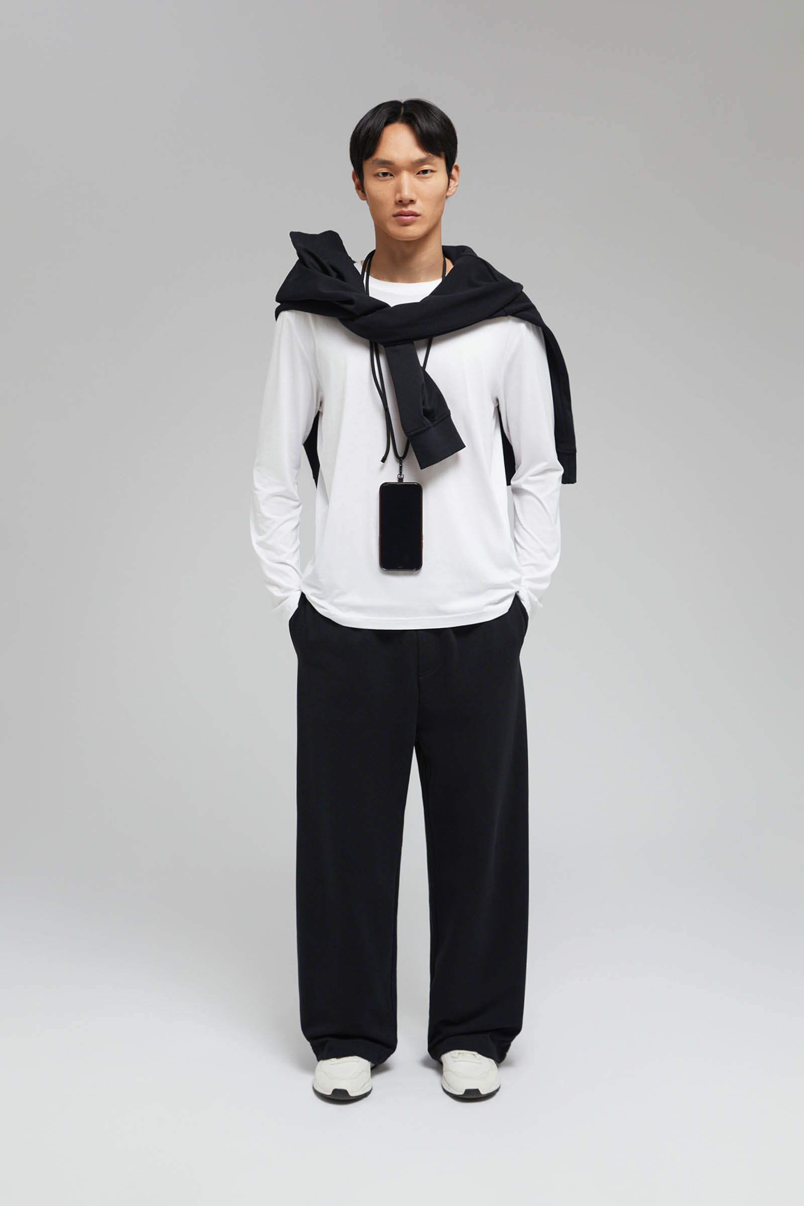 

Трикотажные брюки из хлопка, 200 black, Трикотажные брюки из хлопка