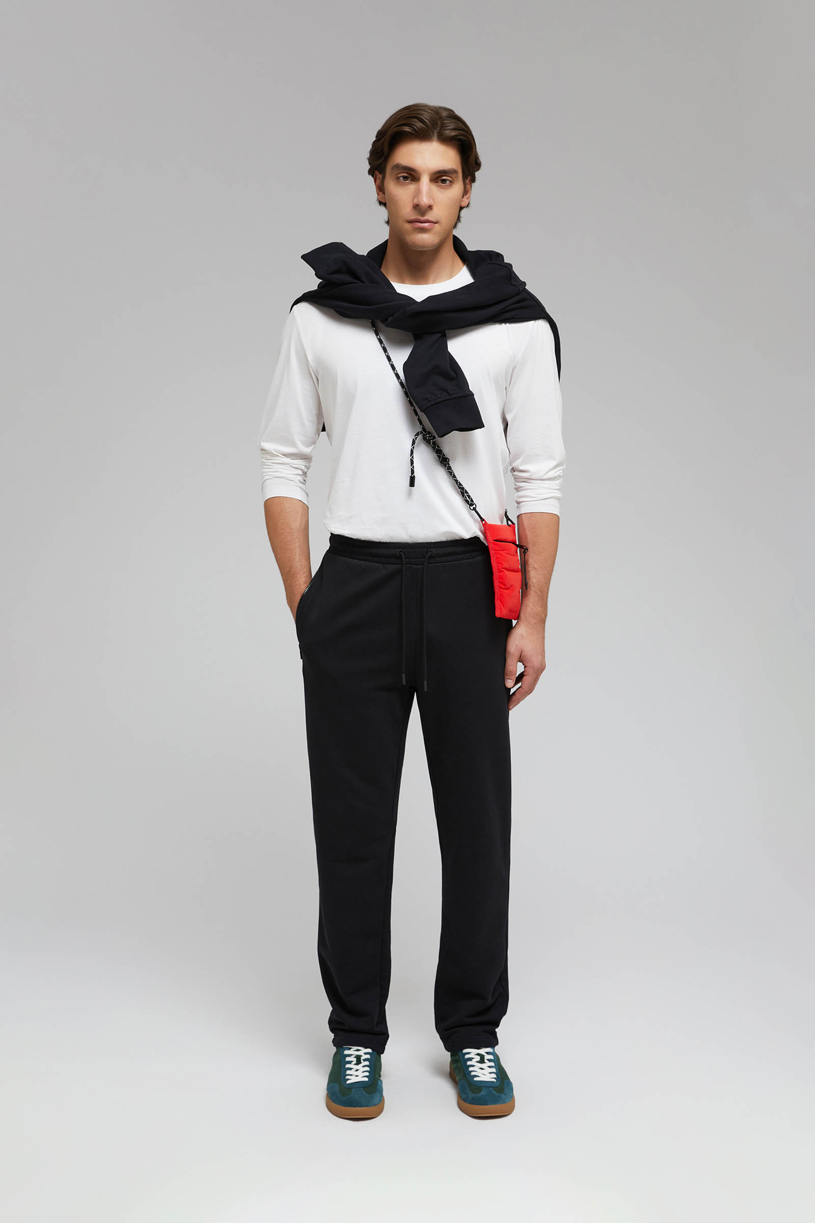 Трикотажные брюки FINN FLARE прямого кроя, 200 black, арт. FAF21095