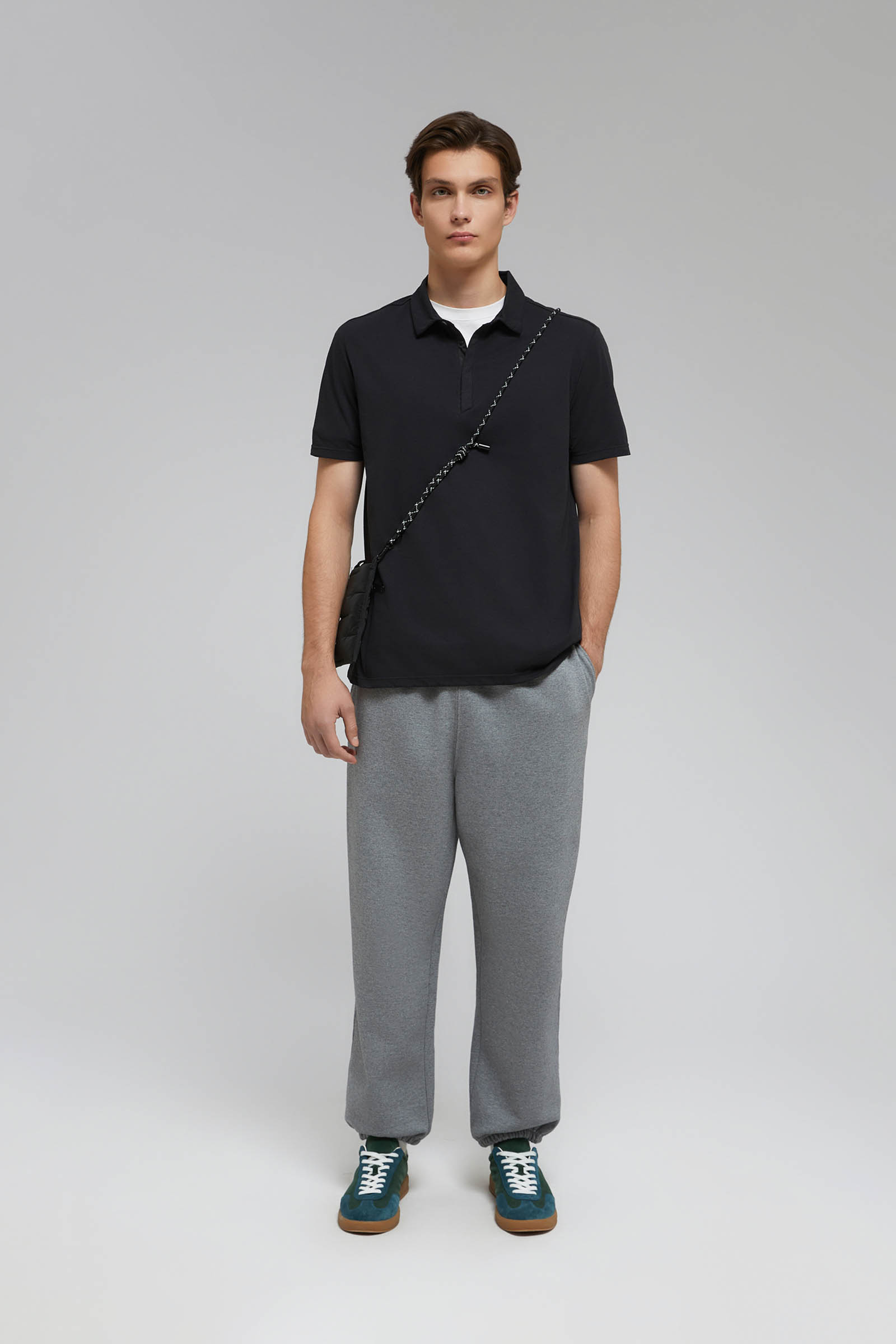 Спортивное поло FINN FLARE, 200 black, арт. FAF22018