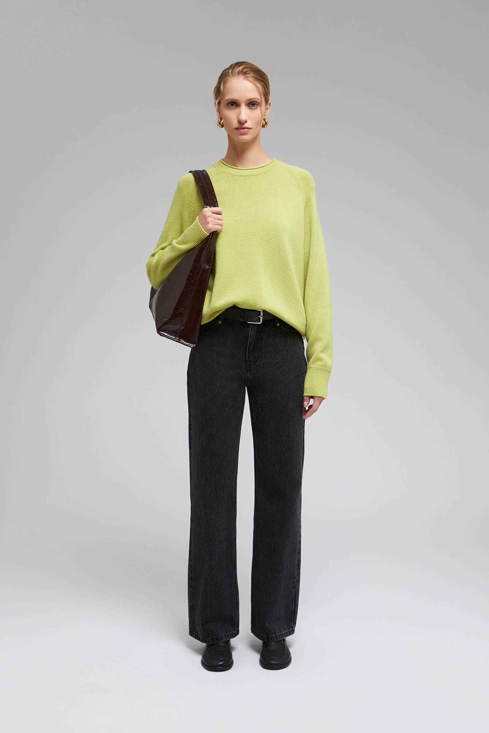 Джинсы wide leg FINN FLARE, 2002 dark grey denim, арт. FAF15000