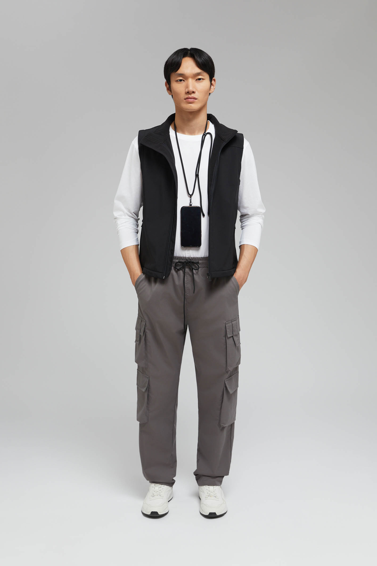 

Брюки-карго с эластичным поясом, 202 graphite, Брюки-карго с эластичным поясом