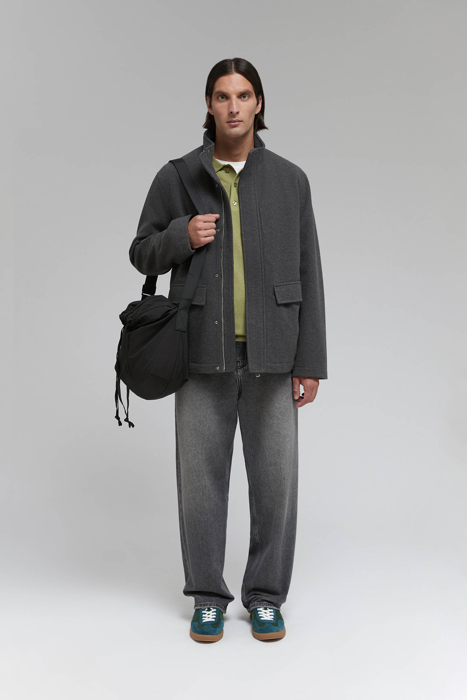 

Утепленная куртка с воротником-стойкой, 202 graphite, Утепленная куртка с воротником-стойкой