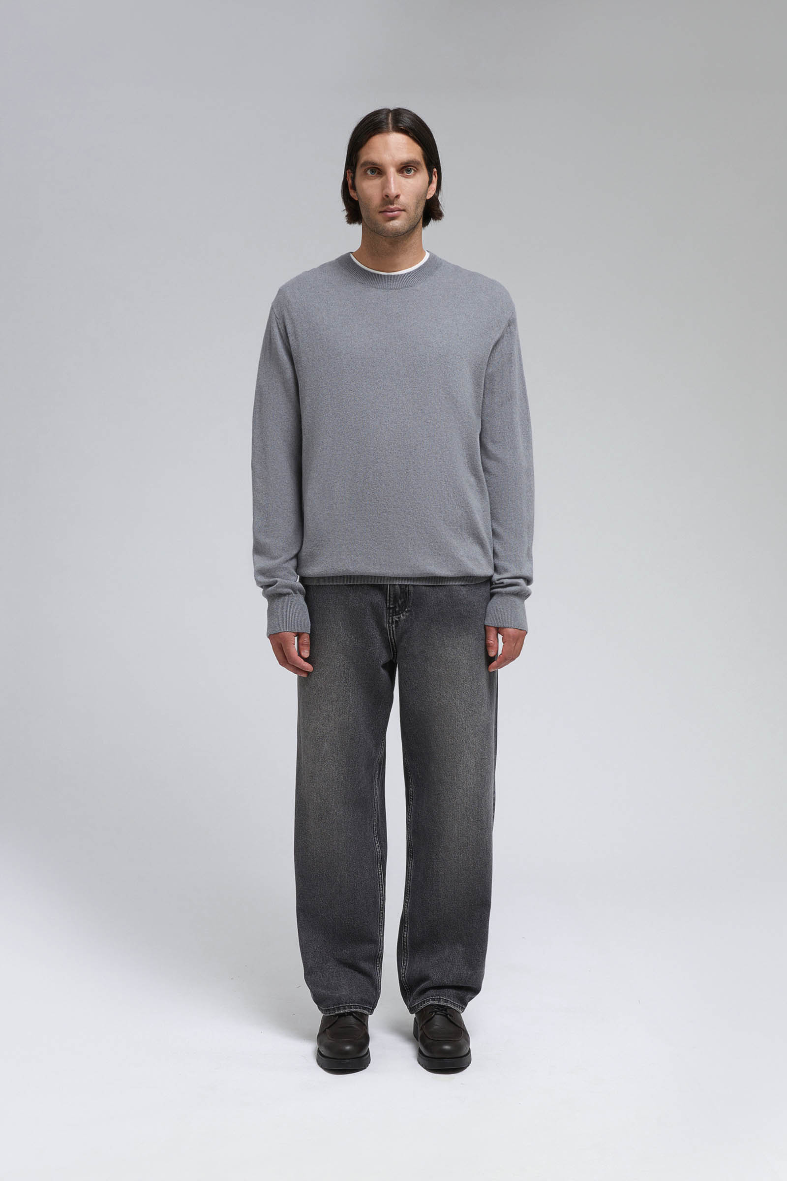 Джемпер Finn Flare из шерсти и кашемира, серый, арт. FAF21127