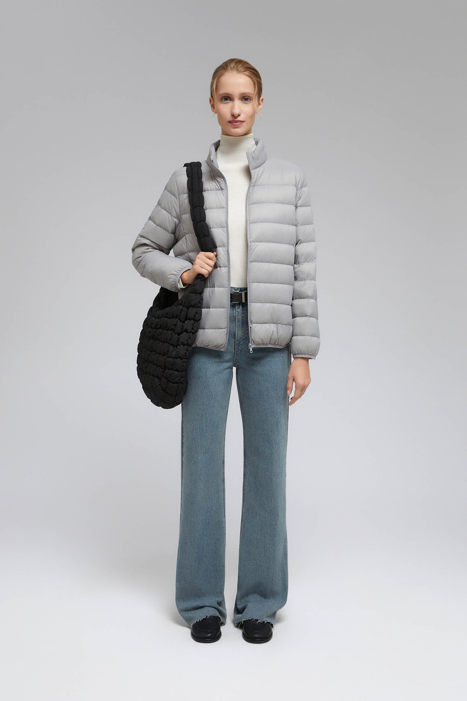 Стеганый пуховик с натуральным пухом 3990₽