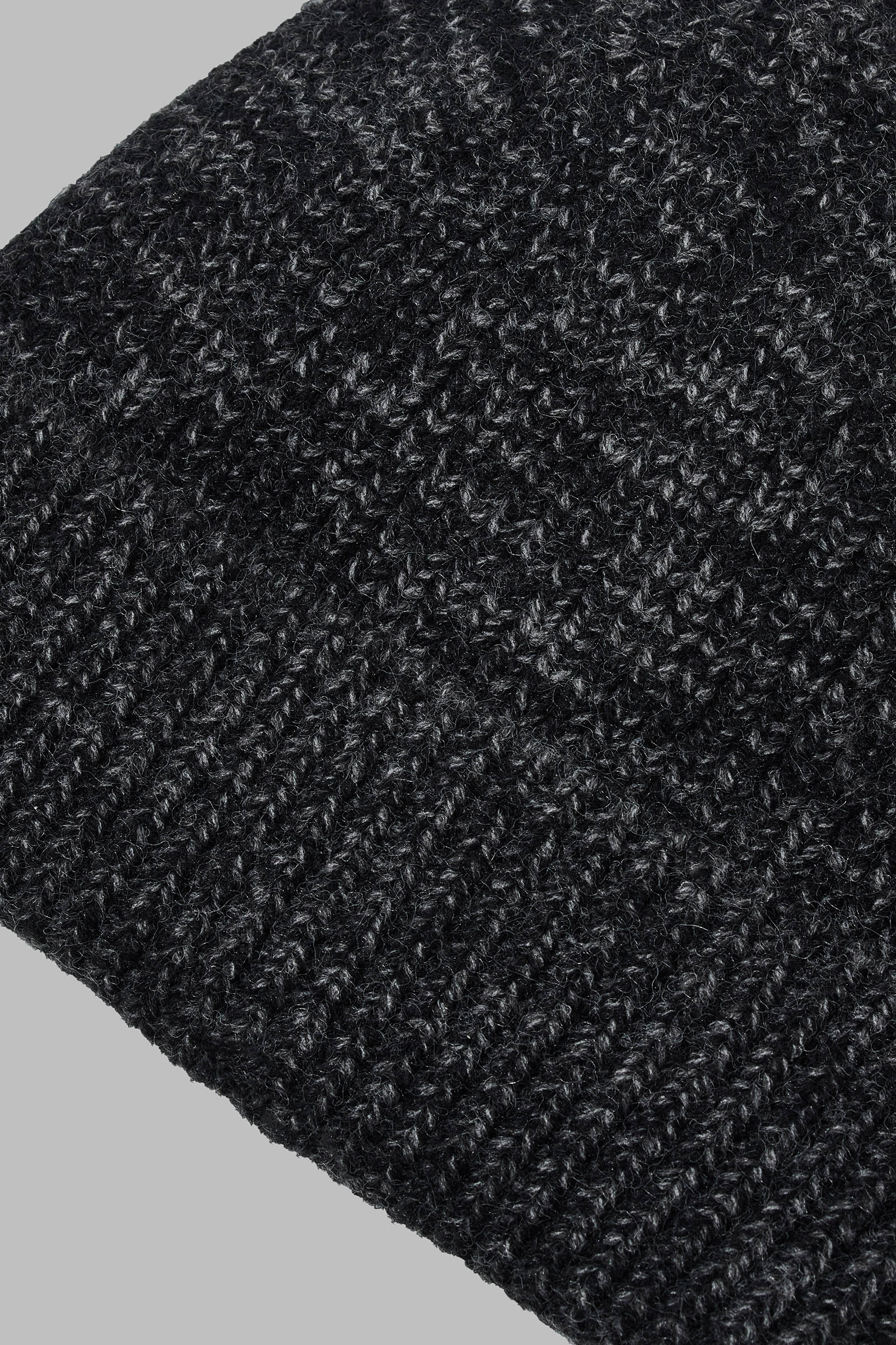 

Трикотажная шапка с отворотом, 250 black melange, Трикотажная шапка с отворотом