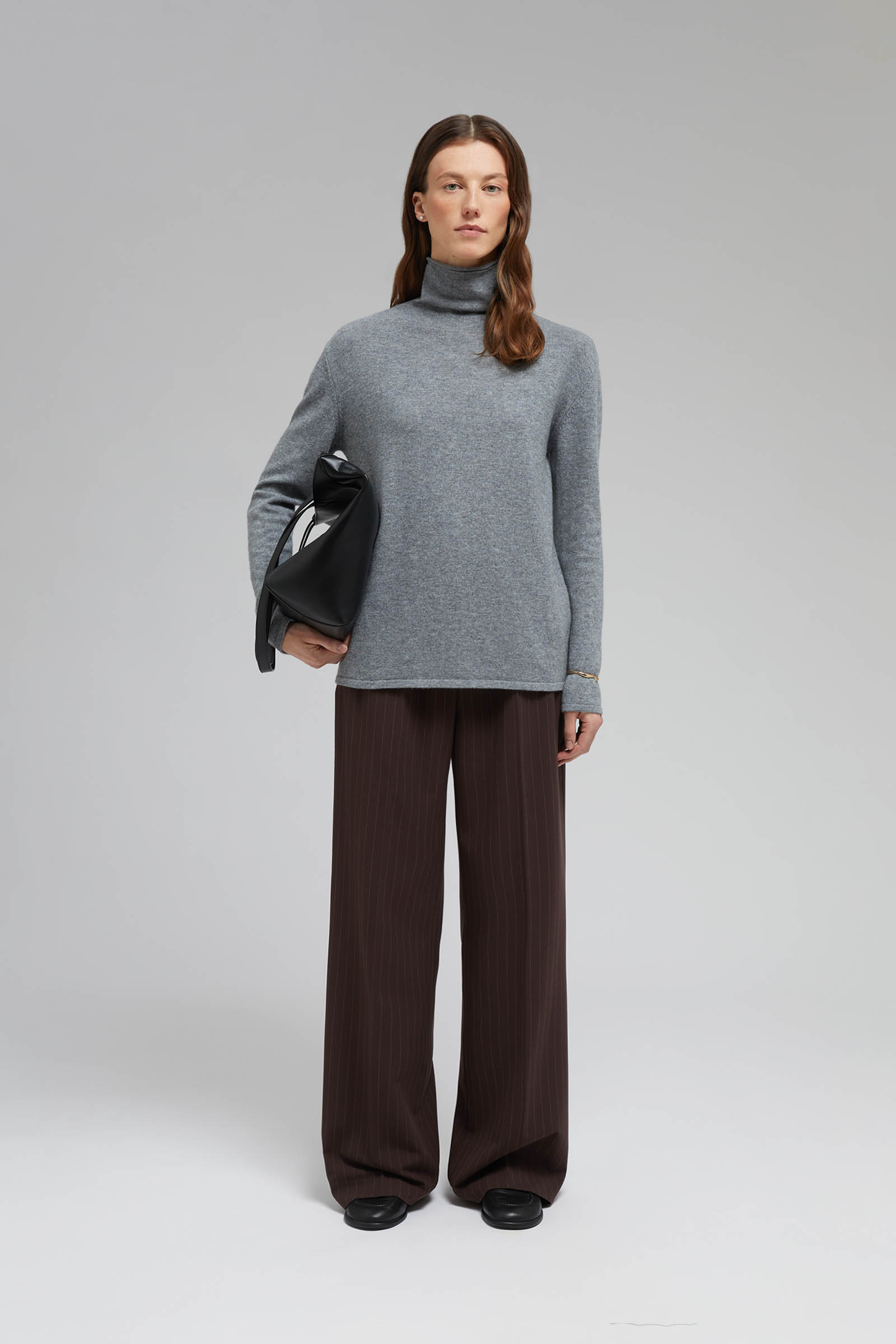 Водолазка Finn Flare из шерсти и кашемира, серый, арт. FAF11159