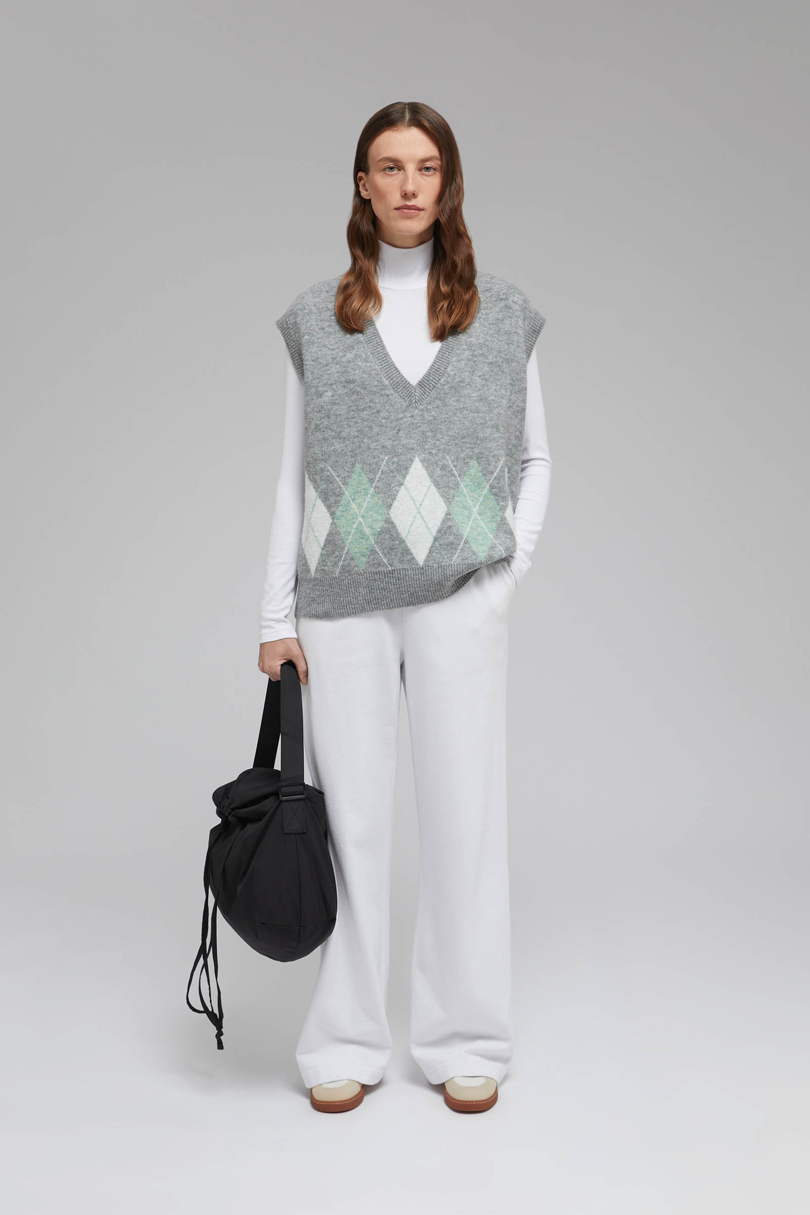 

Трикотажный жилет с шерстью, 255 mc mouse melange, Трикотажный жилет с шерстью