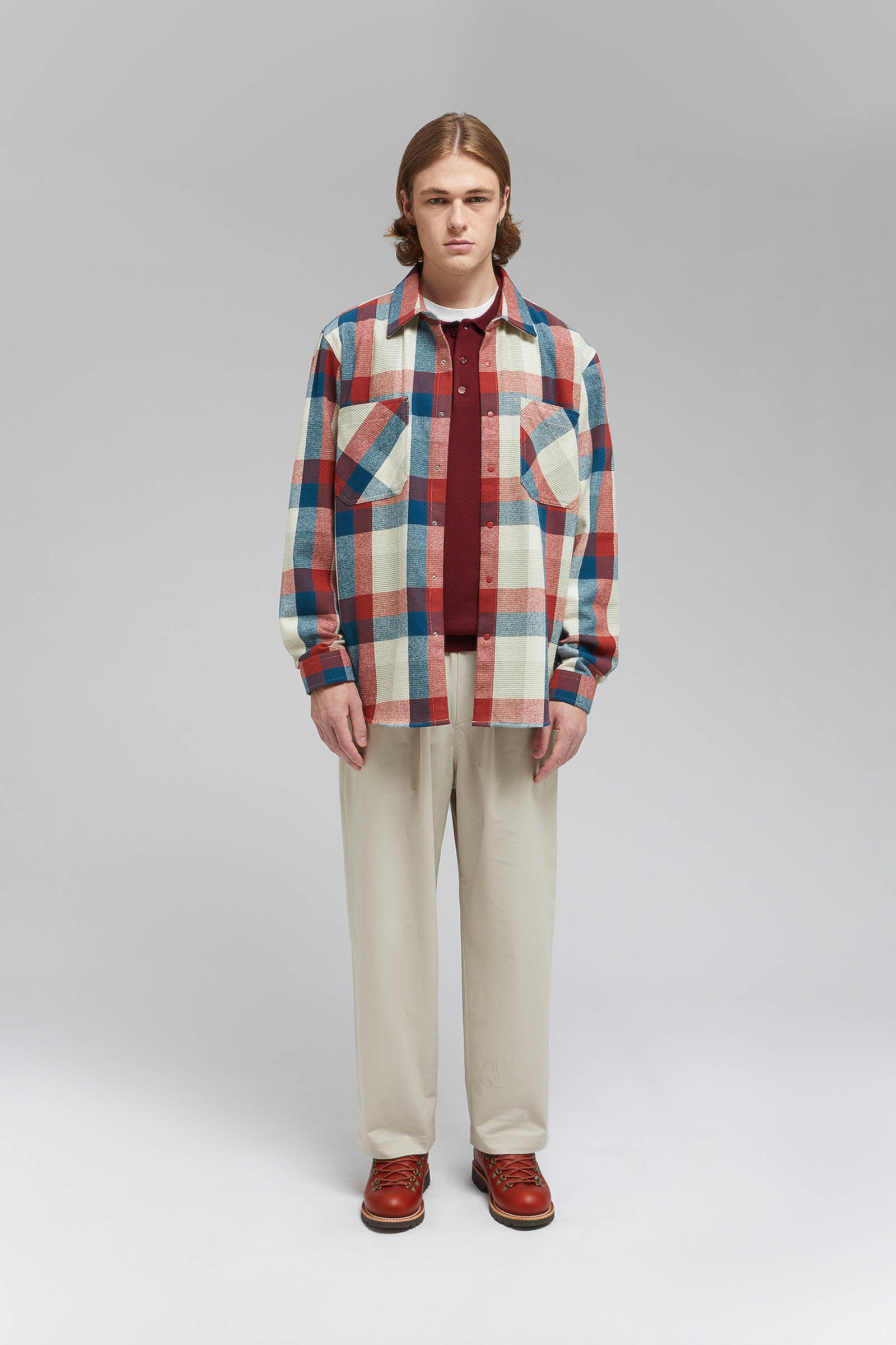 Рубашка FINN FLARE из фланели в клетку, разноцветный, арт. FAF210110