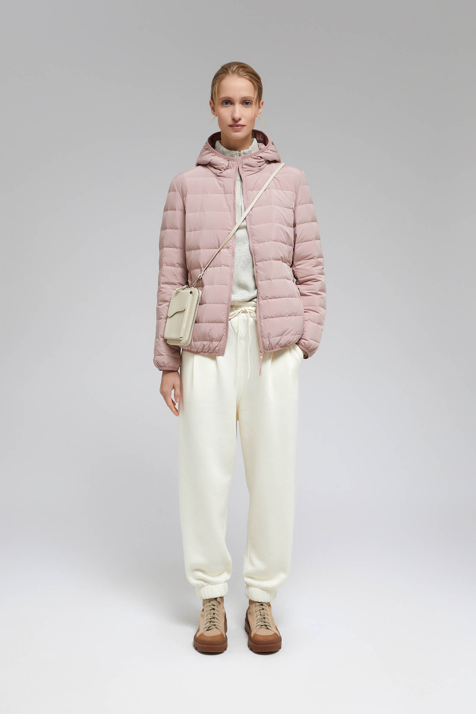 Стеганый пуховик FINN FLARE, розовый, арт. FAF12001
