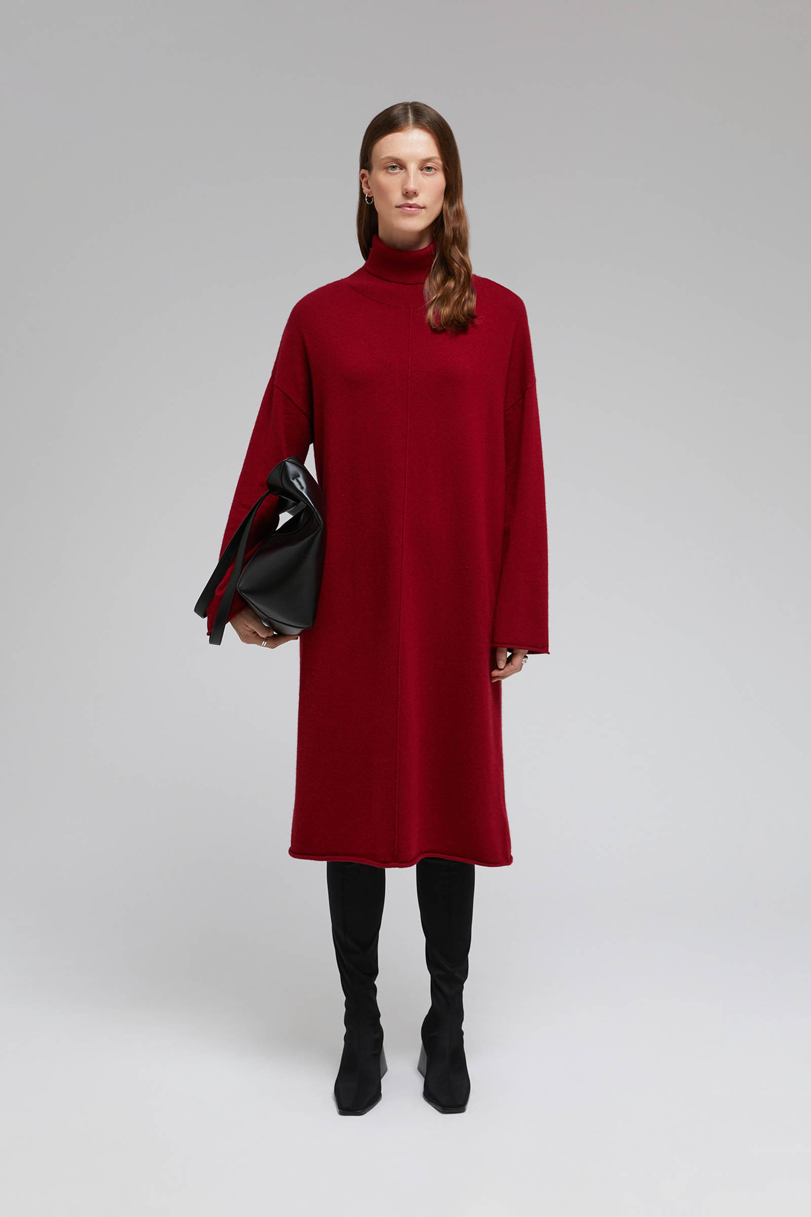 Платье вязаное Finn Flare, бордовый, арт. FAF11171