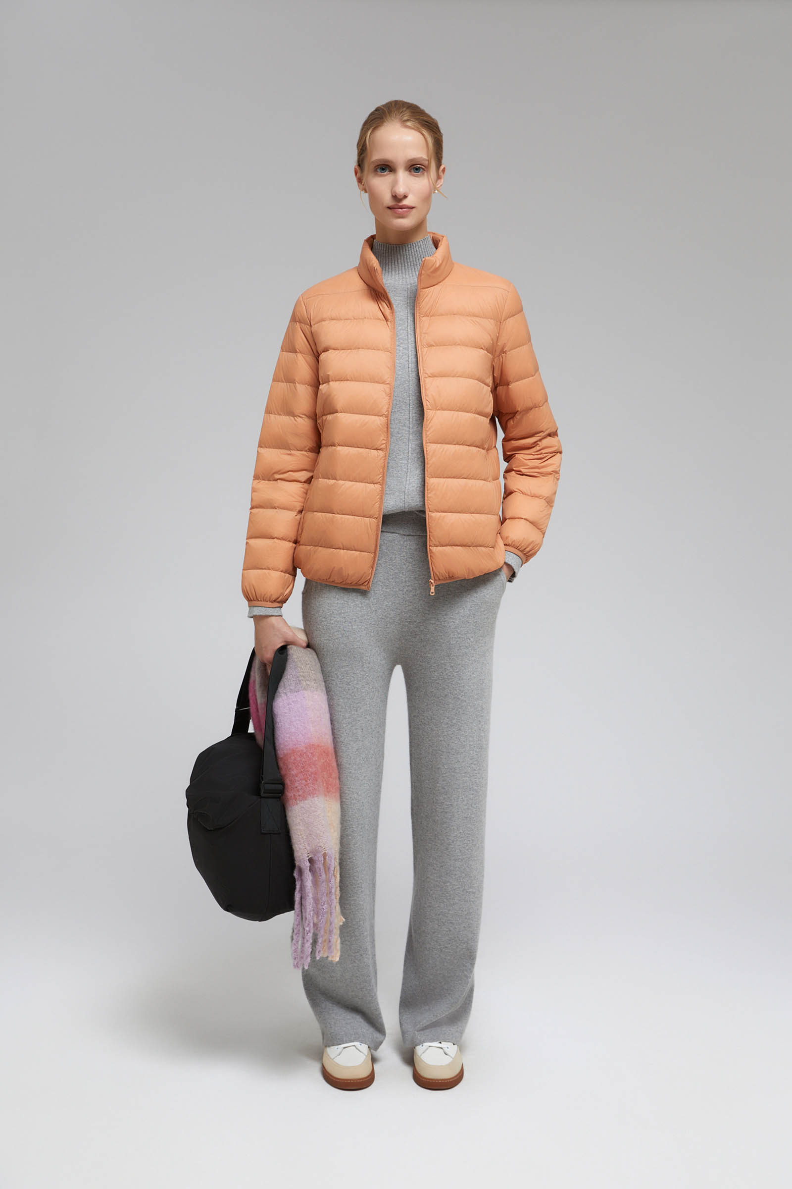 Стеганый пуховик FINN FLARE, оранжевый, арт. FAF12000