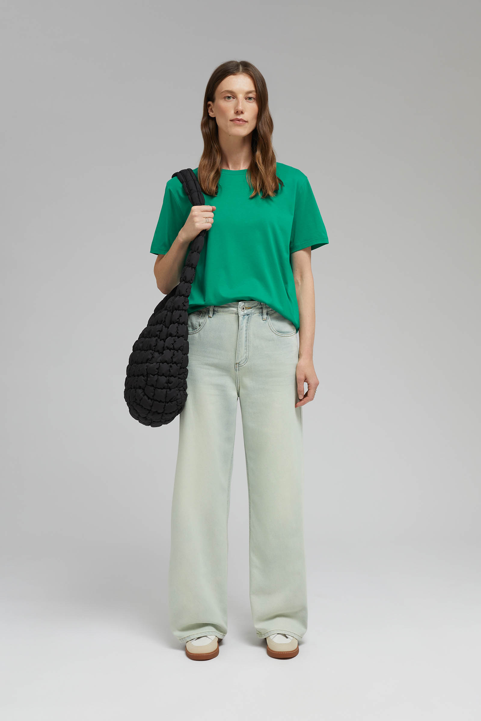 Футболка Finn Flare из мерсеризованного хлопка, 500 green, арт. FAF110144