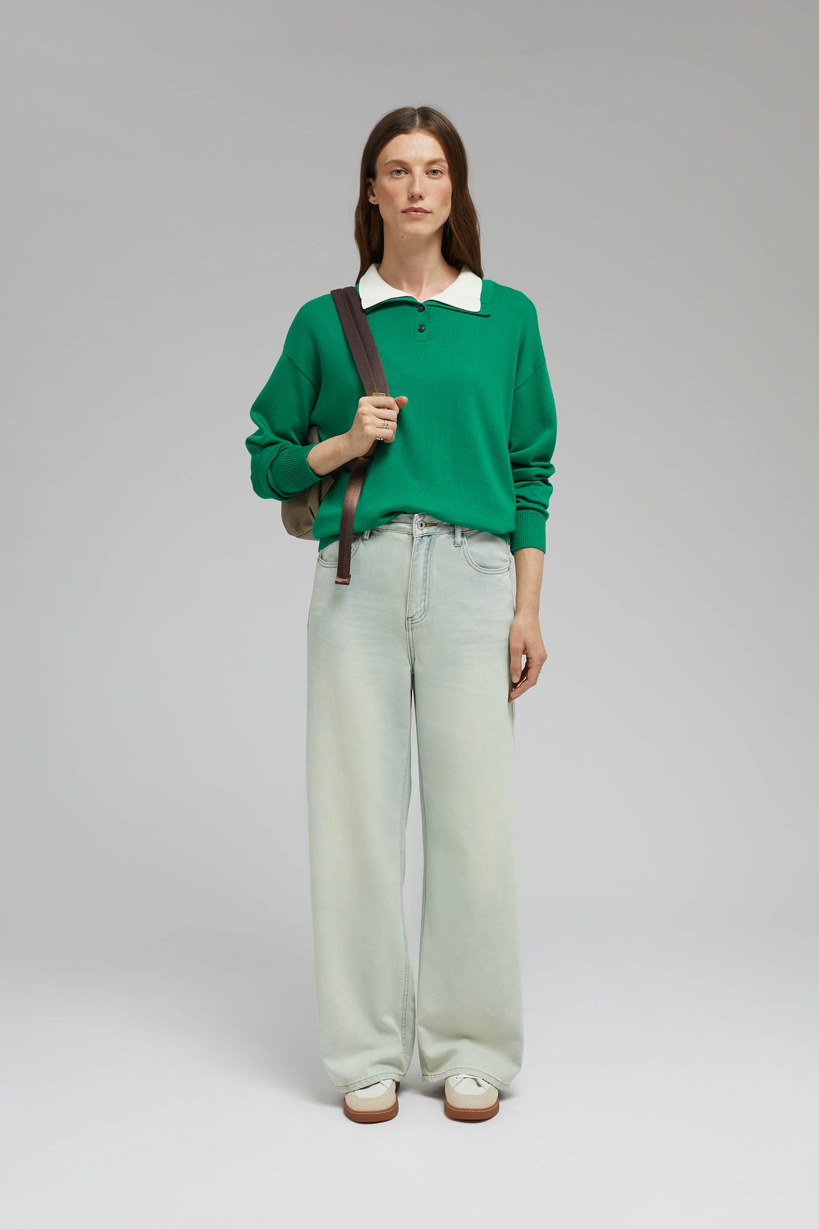 Джемпер-поло FINN FLARE, зеленый, арт. FAF11157