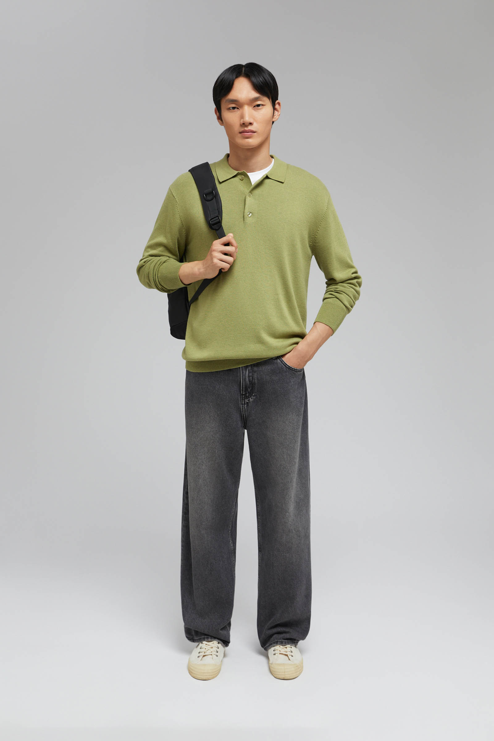 Джемпер-поло Finn Flare, зеленый, арт. FAF21122