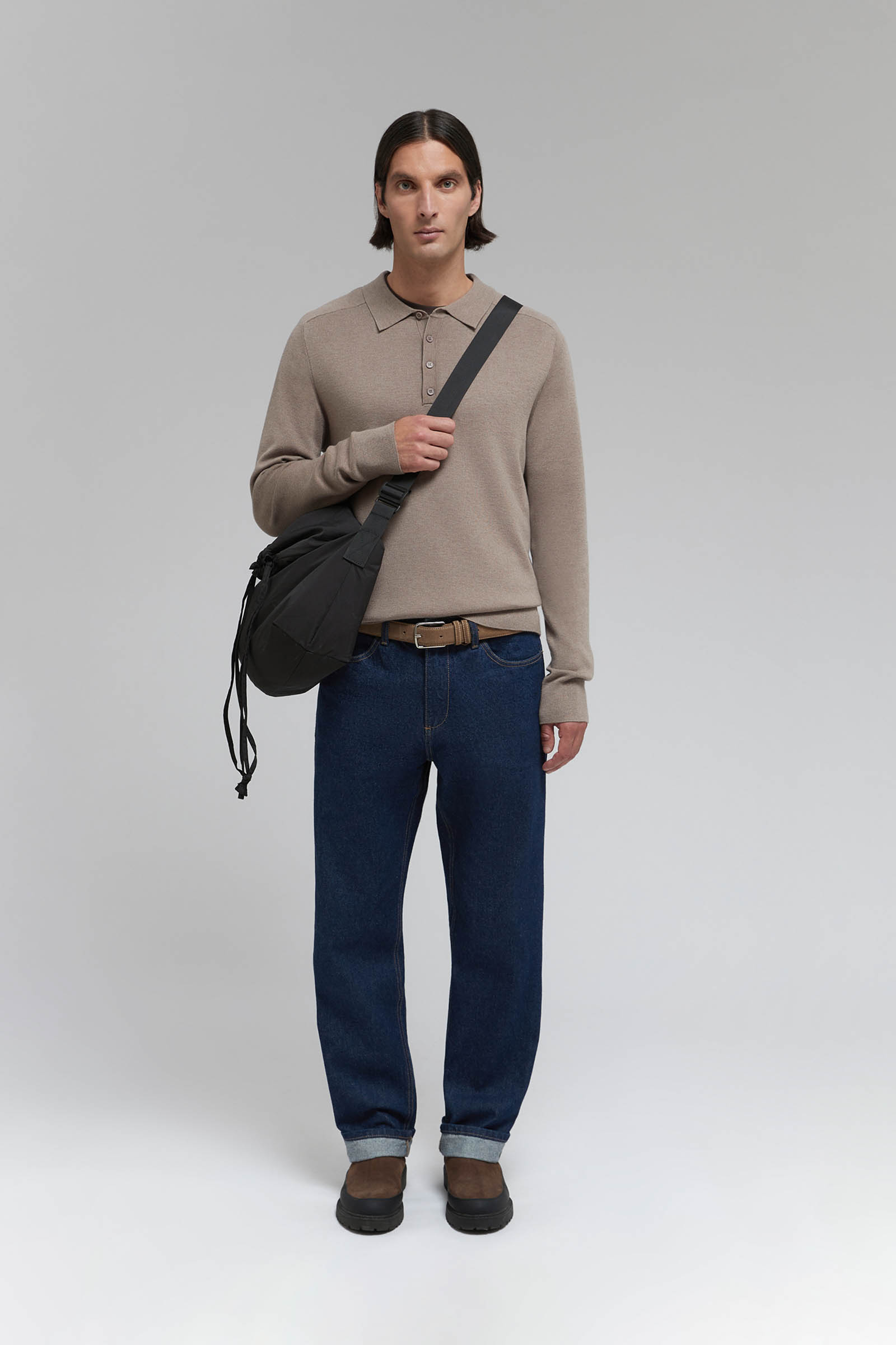 Джемпер-поло с шерстью 6990₽