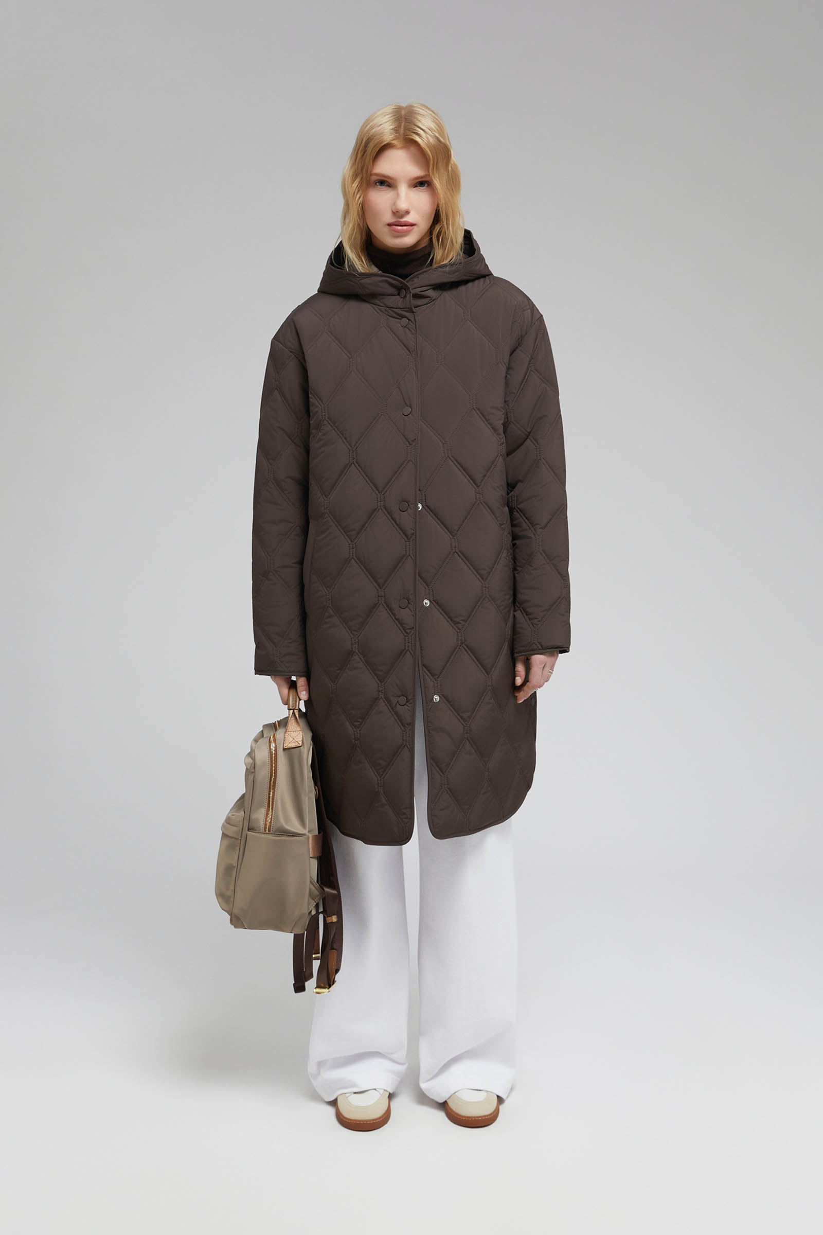 Утепленное пальто с капюшоном, цвет Темно-cиний (арт: FAF110136 101) - купить по лучшей цене от 16999 в интернет-магазине FINN FLARE