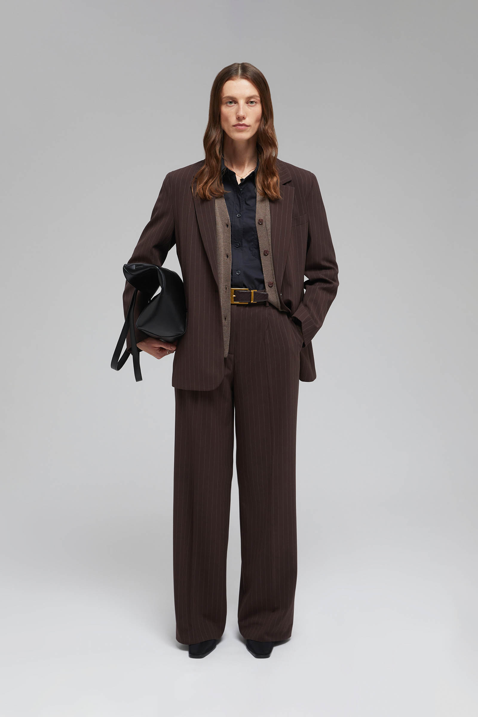 Однобортный жакет в полоску 14999₽