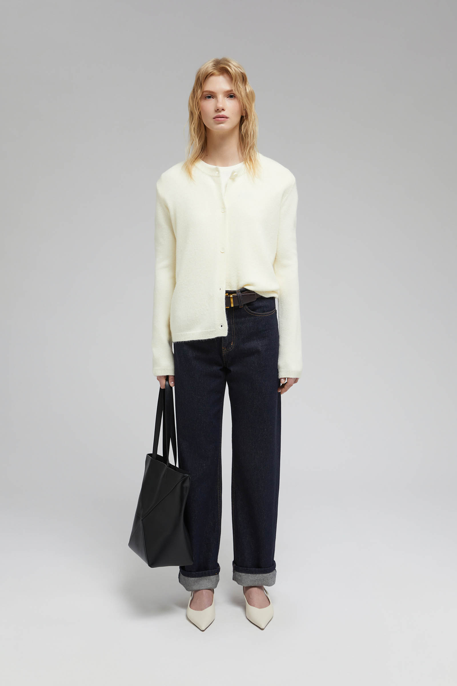 Кардиган FINN FLARE с шерстью, бежевый, арт. FAF11169