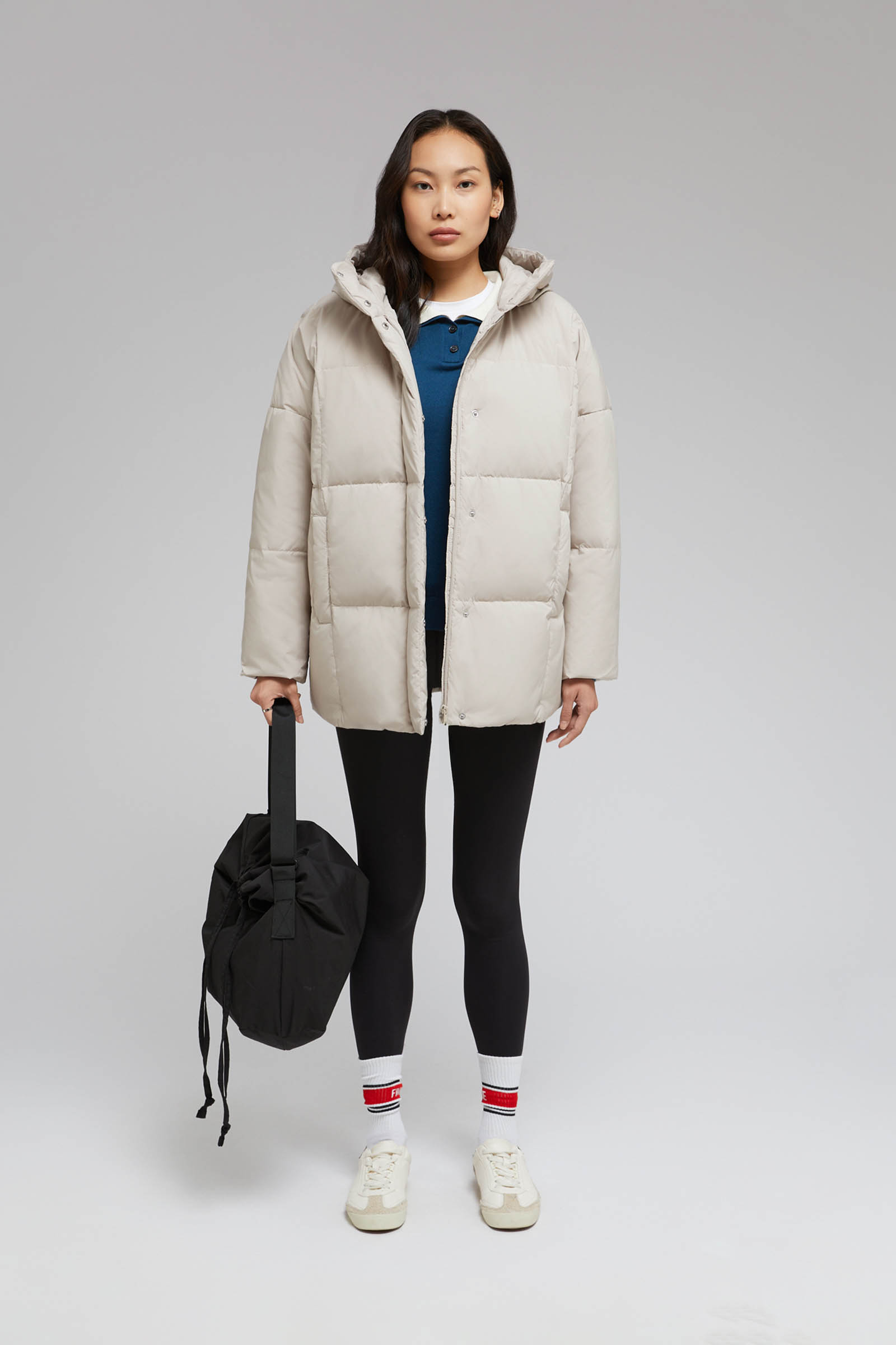 Пуховик FINN FLARE с натуральным пухом, бежевый, арт. FAF110143