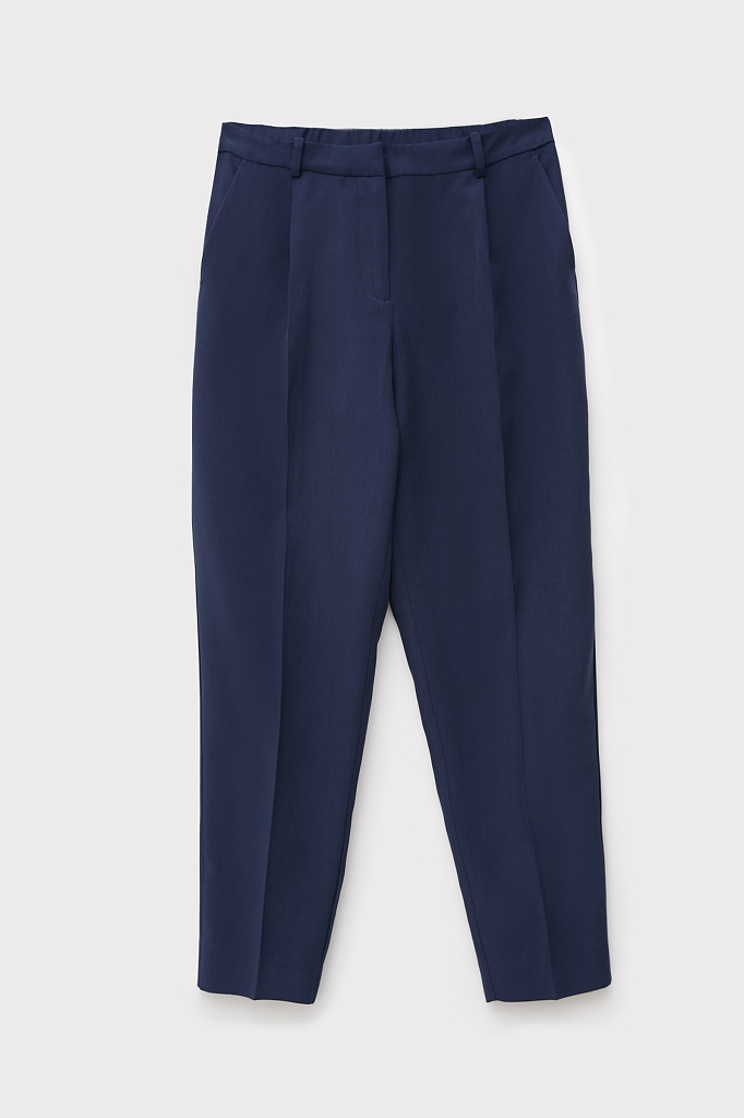 брюки женские Finn-Flare темно-синего цвета