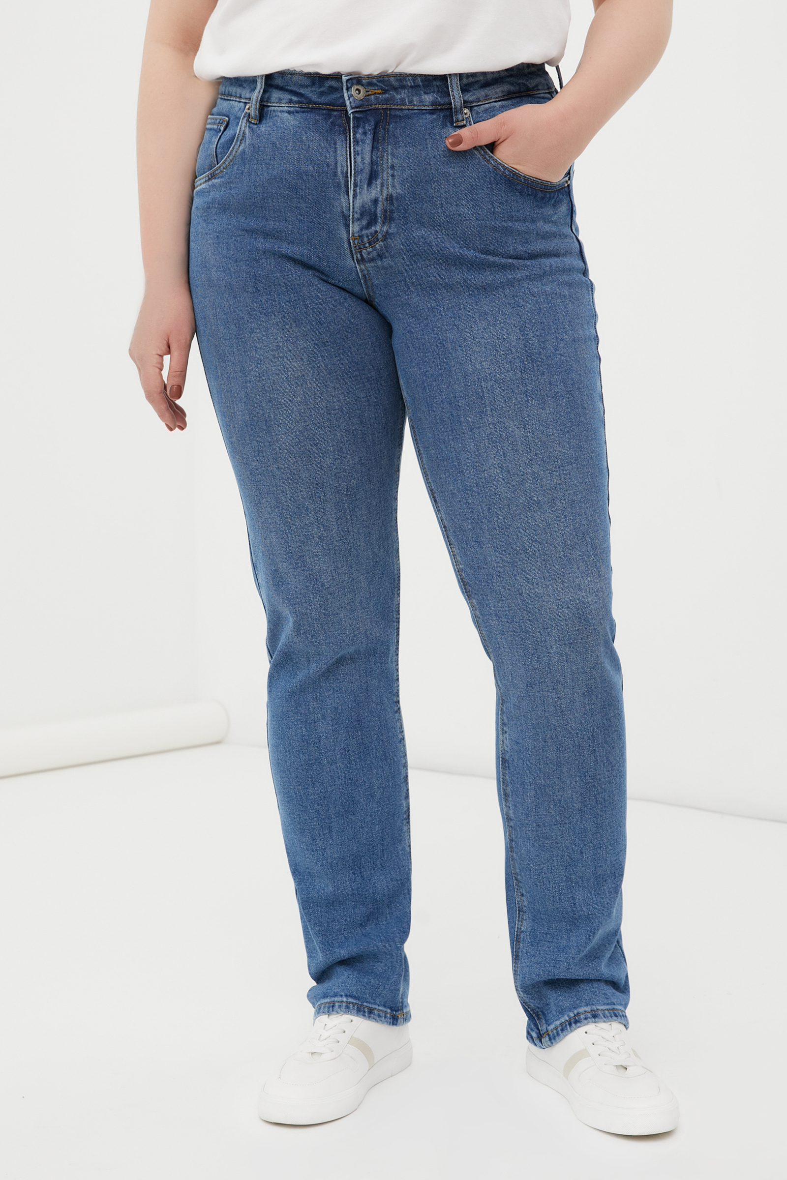 Джинсы straight fit женские